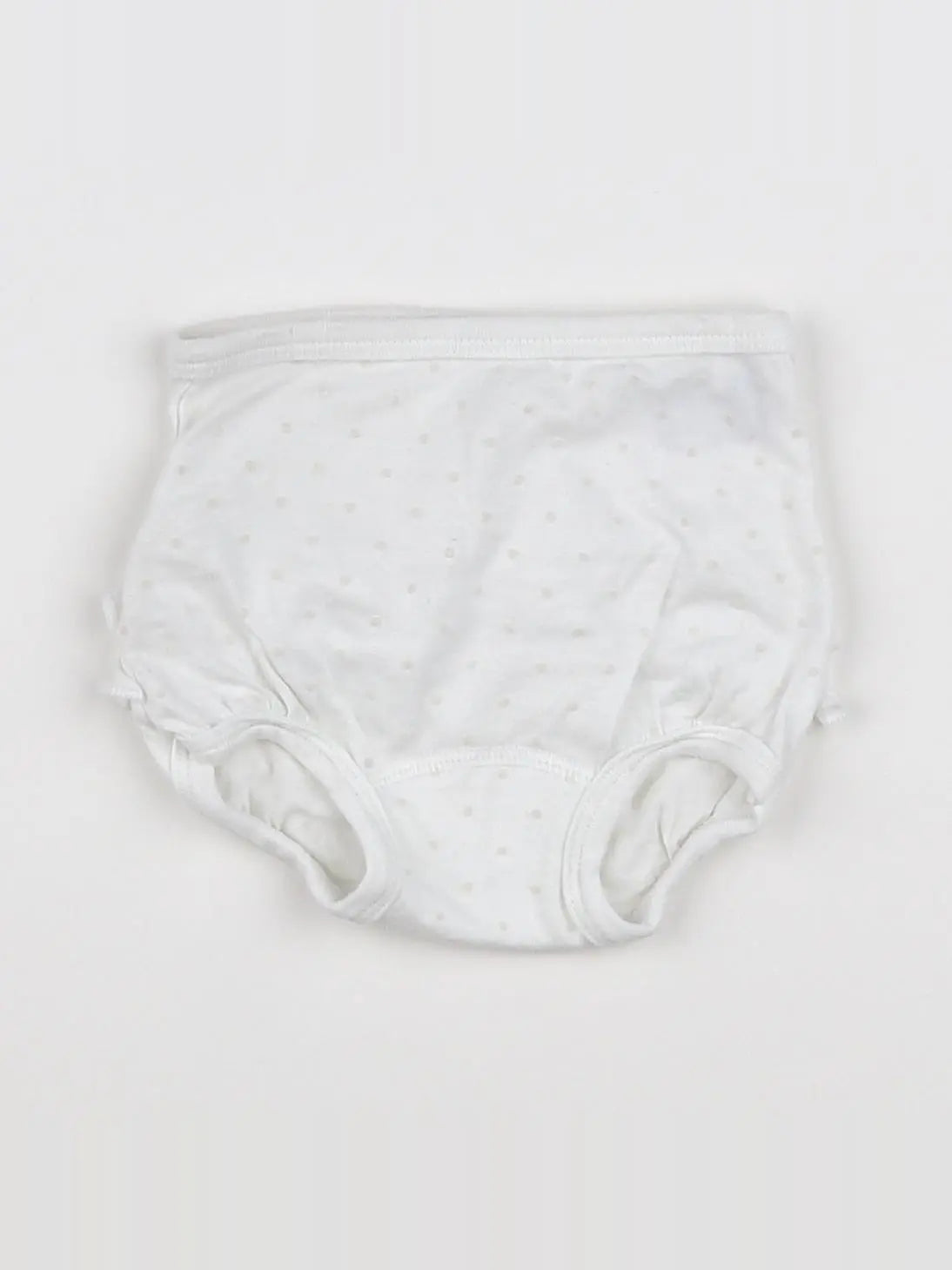 Petit Bateau - bloomer volants au dos blanc, rose - 3 mois