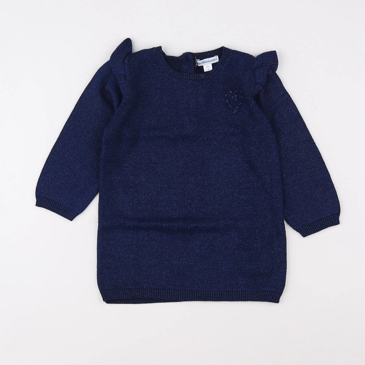 Vertbaudet - robe bleu - 12 mois