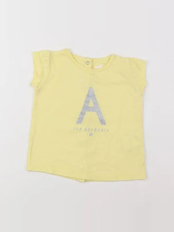 Tape à l'oeil - tee-shirt jaune - 9 mois