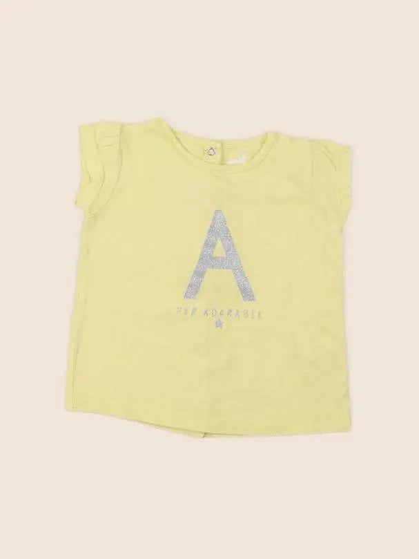 Tape à l'oeil - tee-shirt jaune - 9 mois