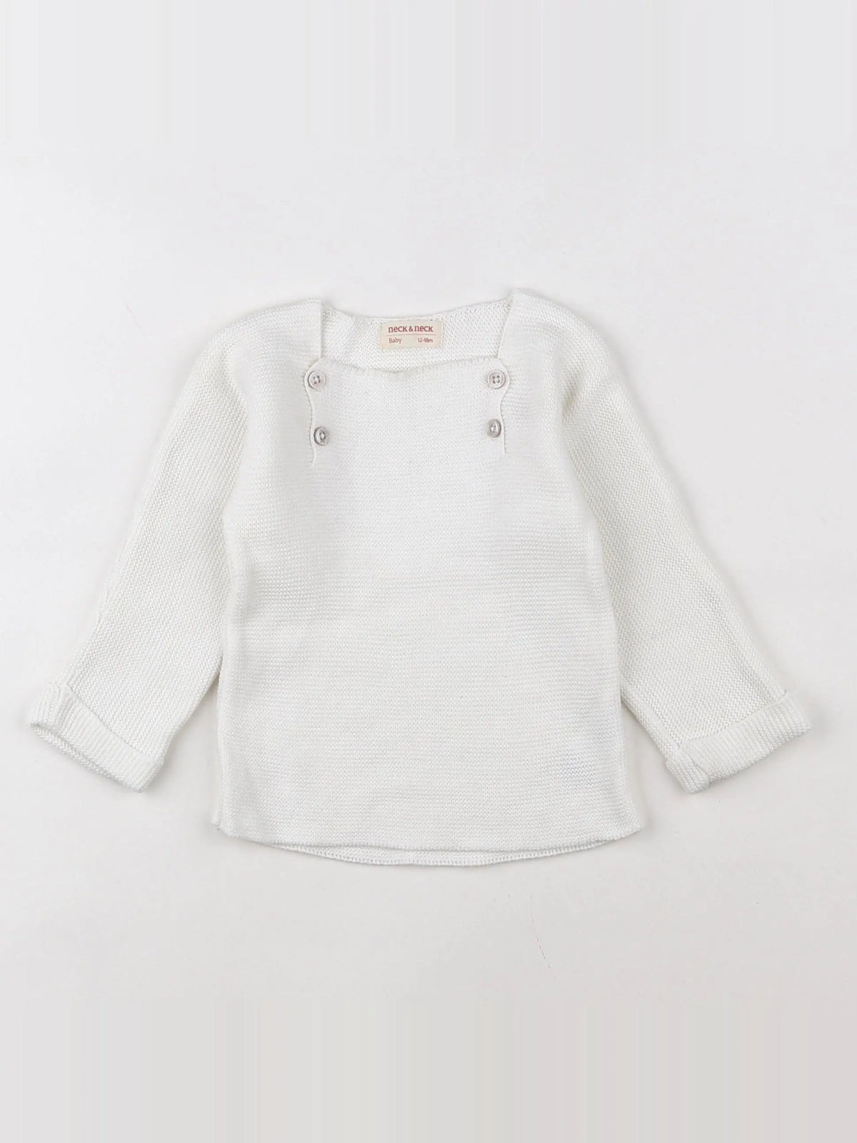 Neck & Neck - pull blanc - 12/18 mois