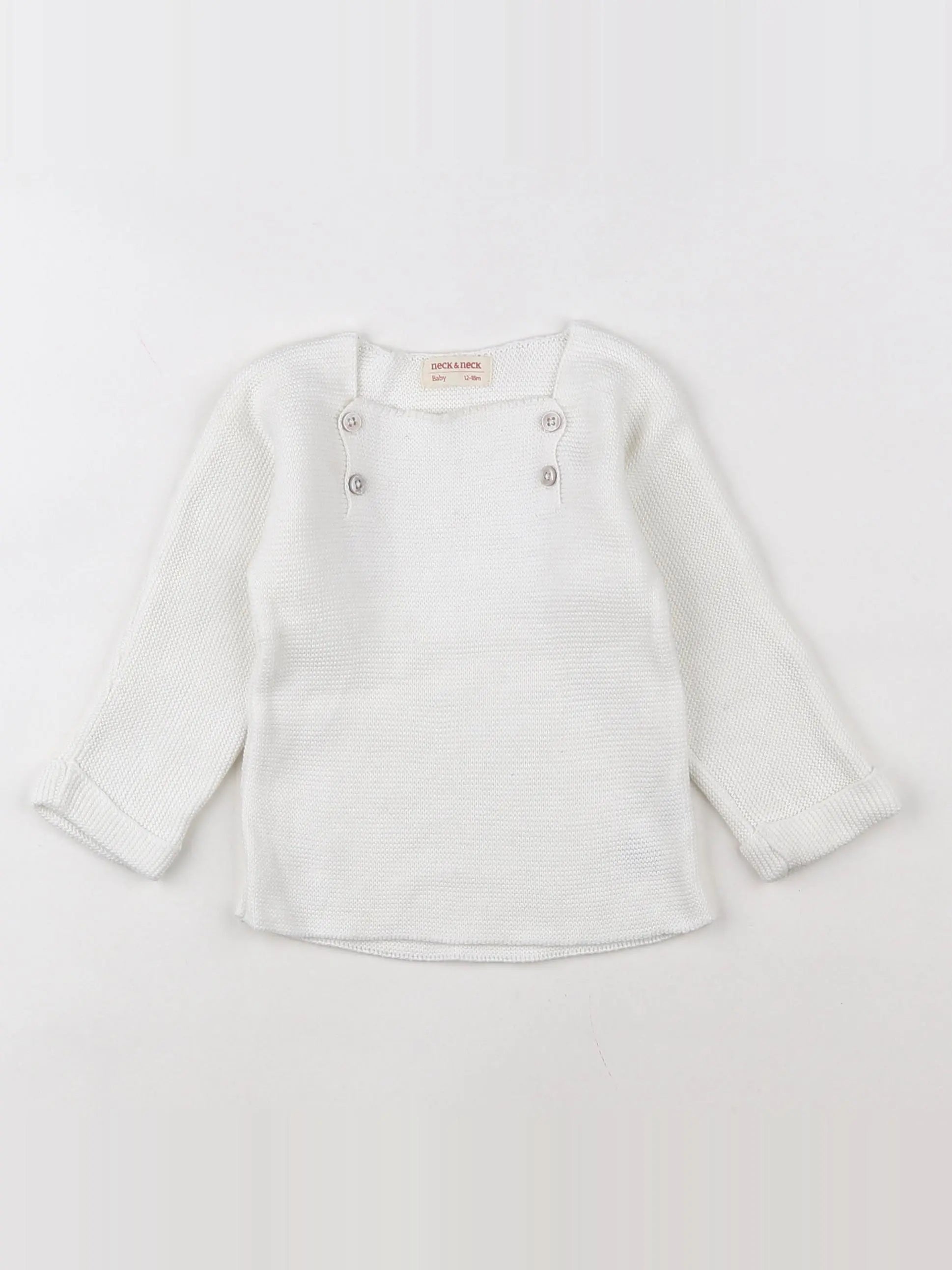 Neck & Neck - pull blanc - 12/18 mois