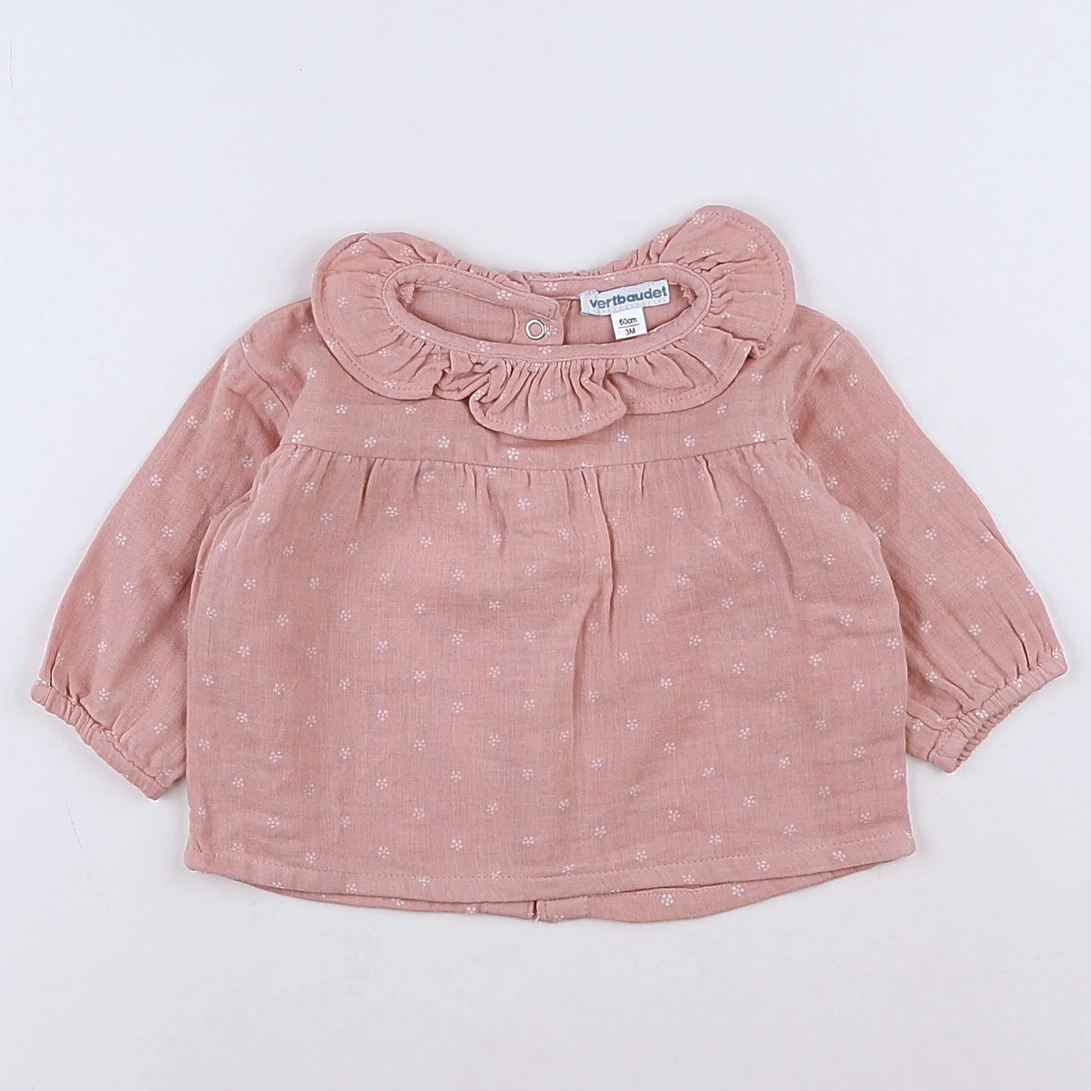 Vertbaudet - blouse rose - 3 mois
