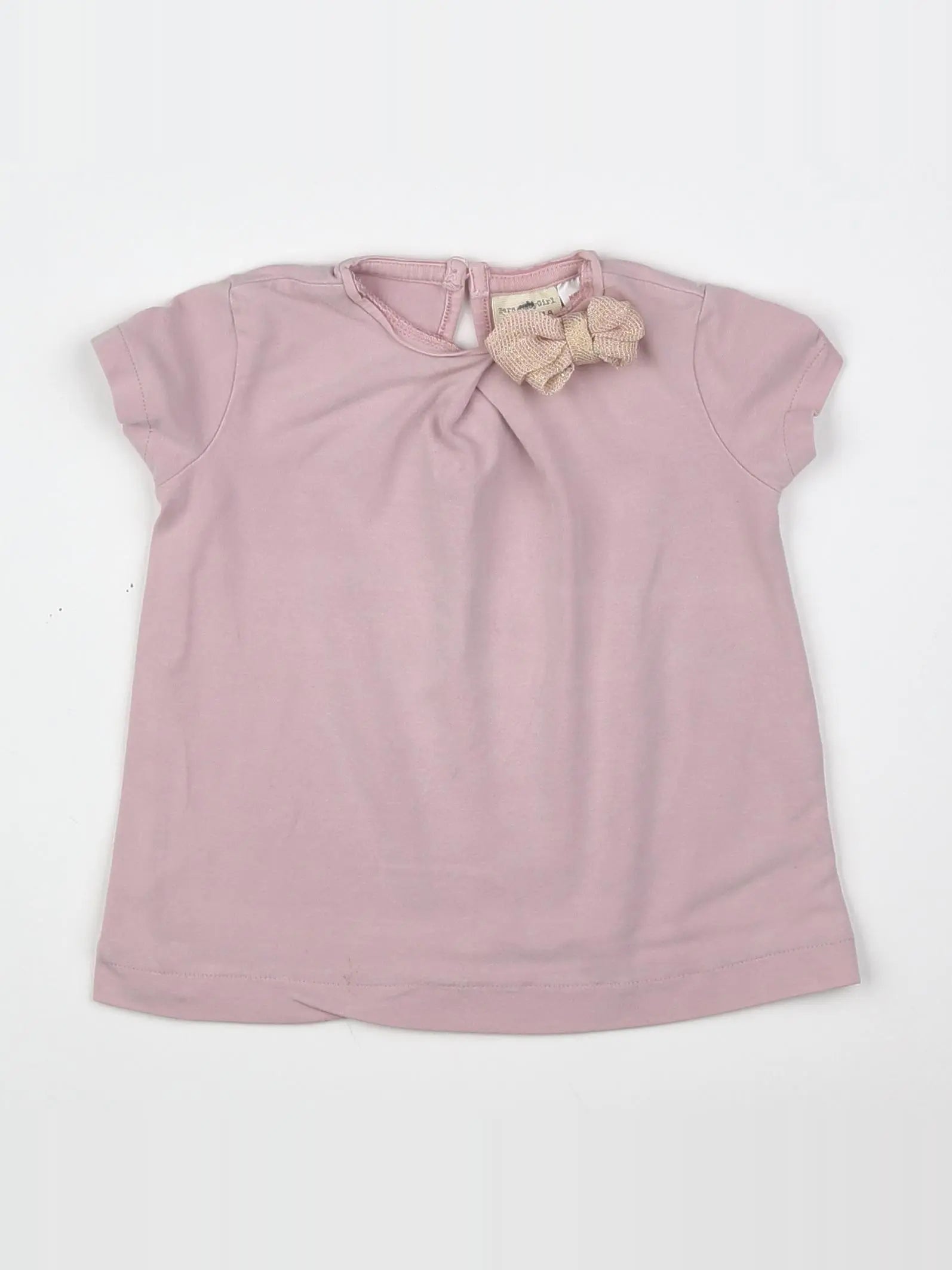 Zara - tee-shirt rose - 12/18 mois