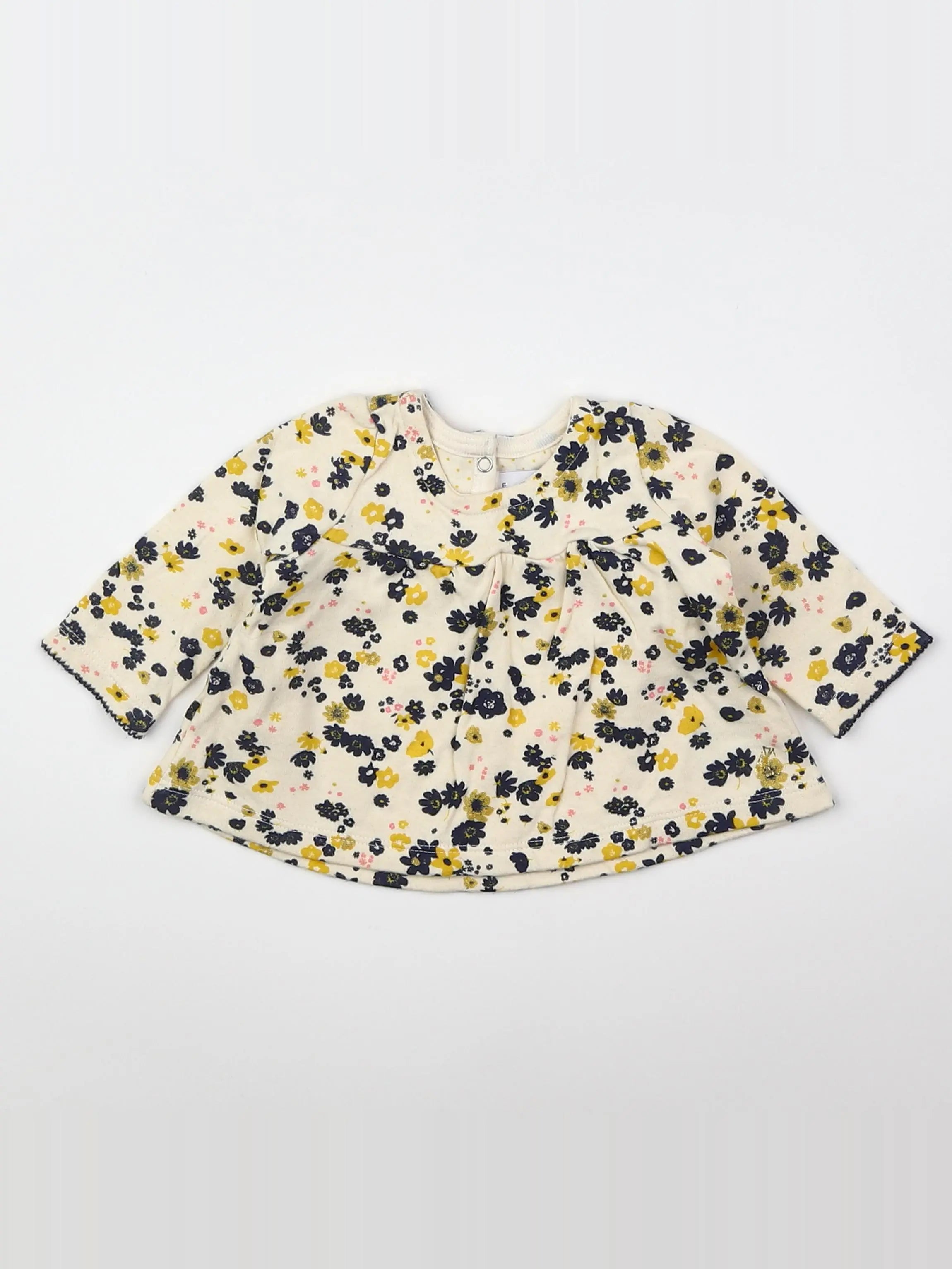 Petit Bateau - blouse beige - 3 mois