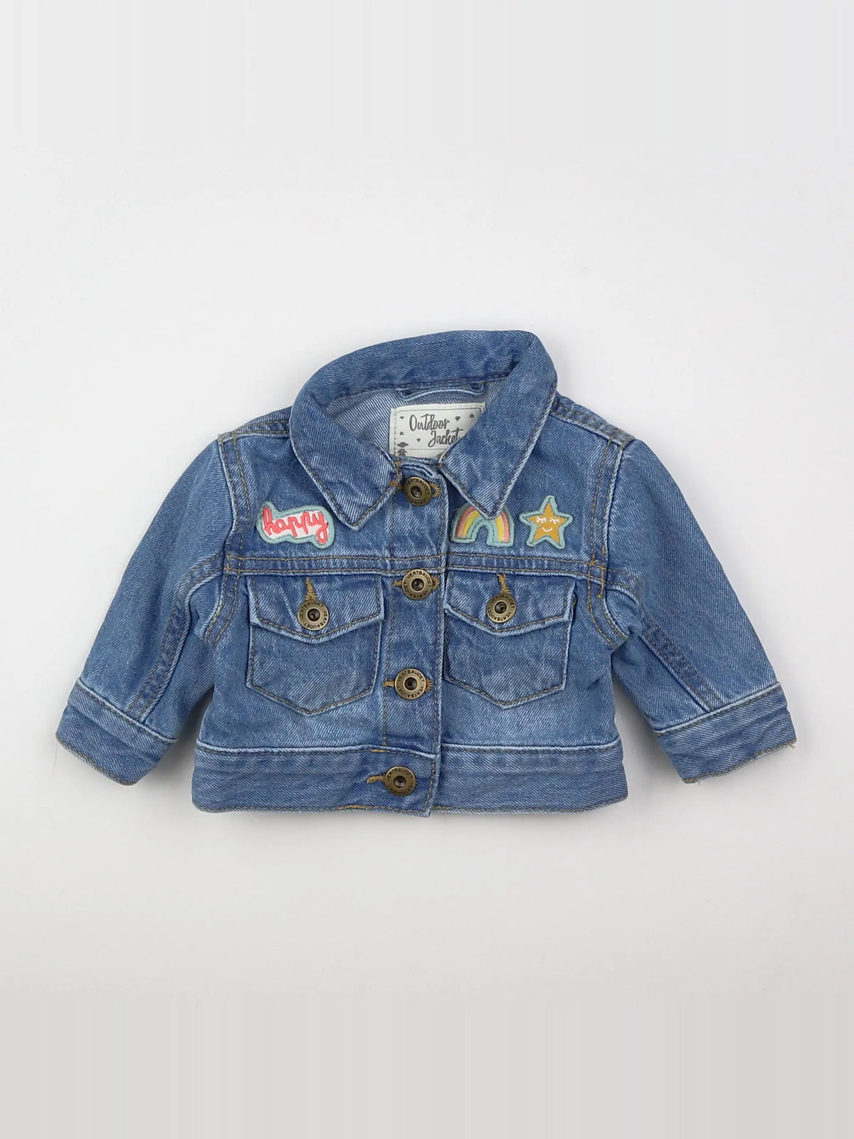 Vertbaudet - veste bleu - 3 mois