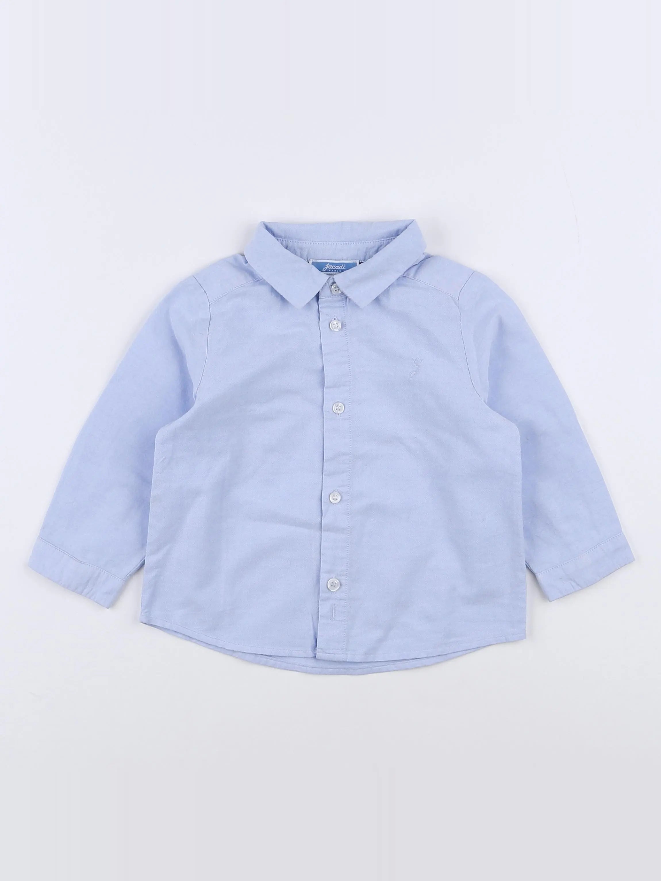 Jacadi - chemise bleu - 12 mois