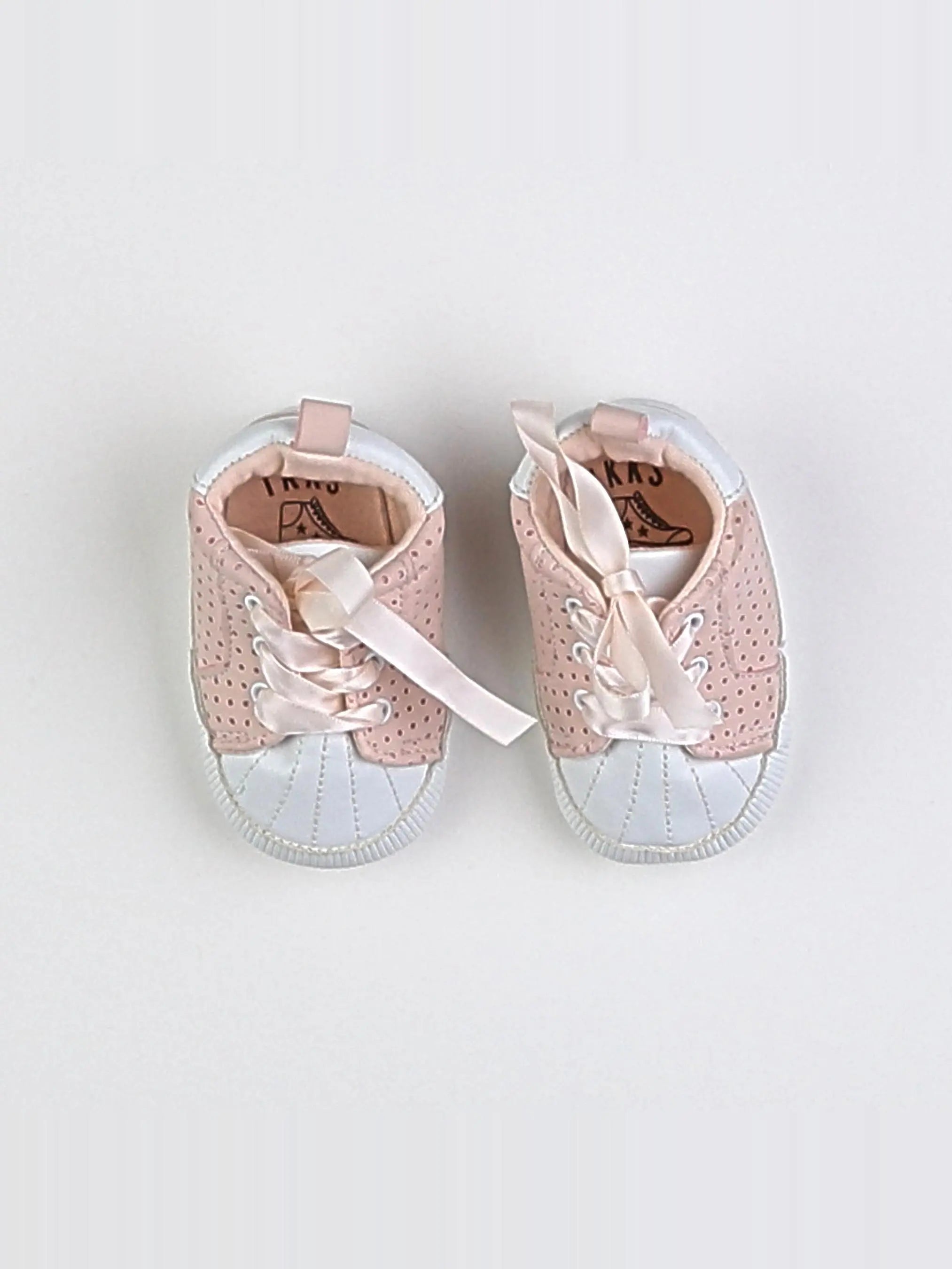 IKKS - chaussons blanc, rose - pointure 17/18