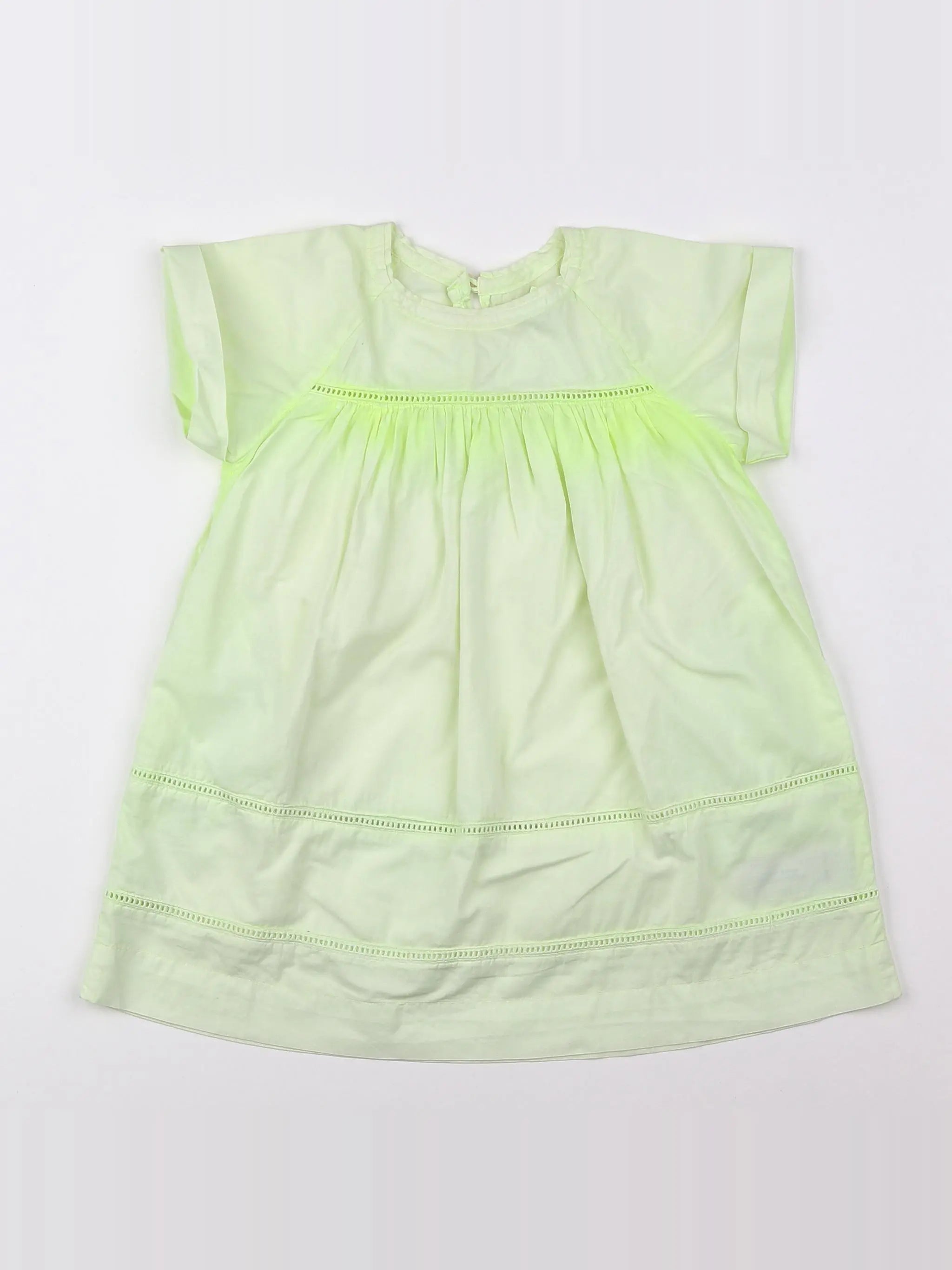 Crewcuts - blouse vert fluo - 3 ans