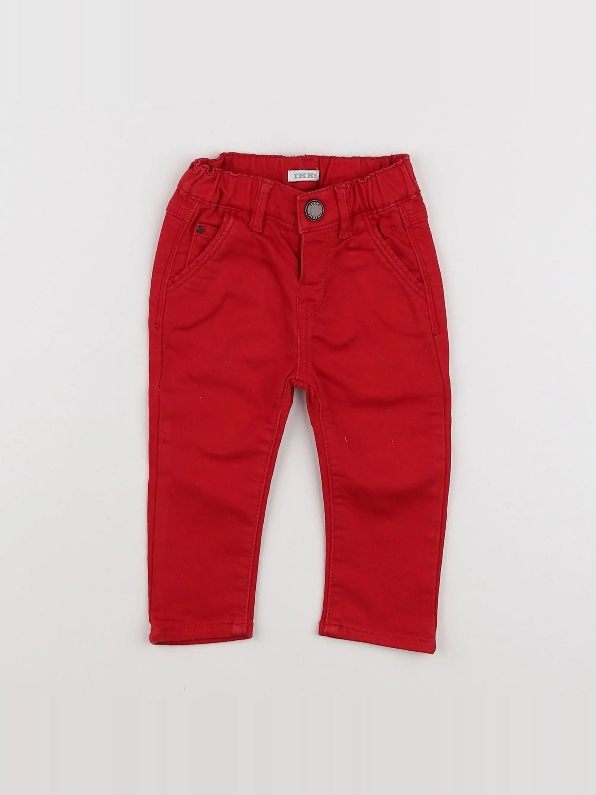 IKKS - pantalon rouge - 12 mois