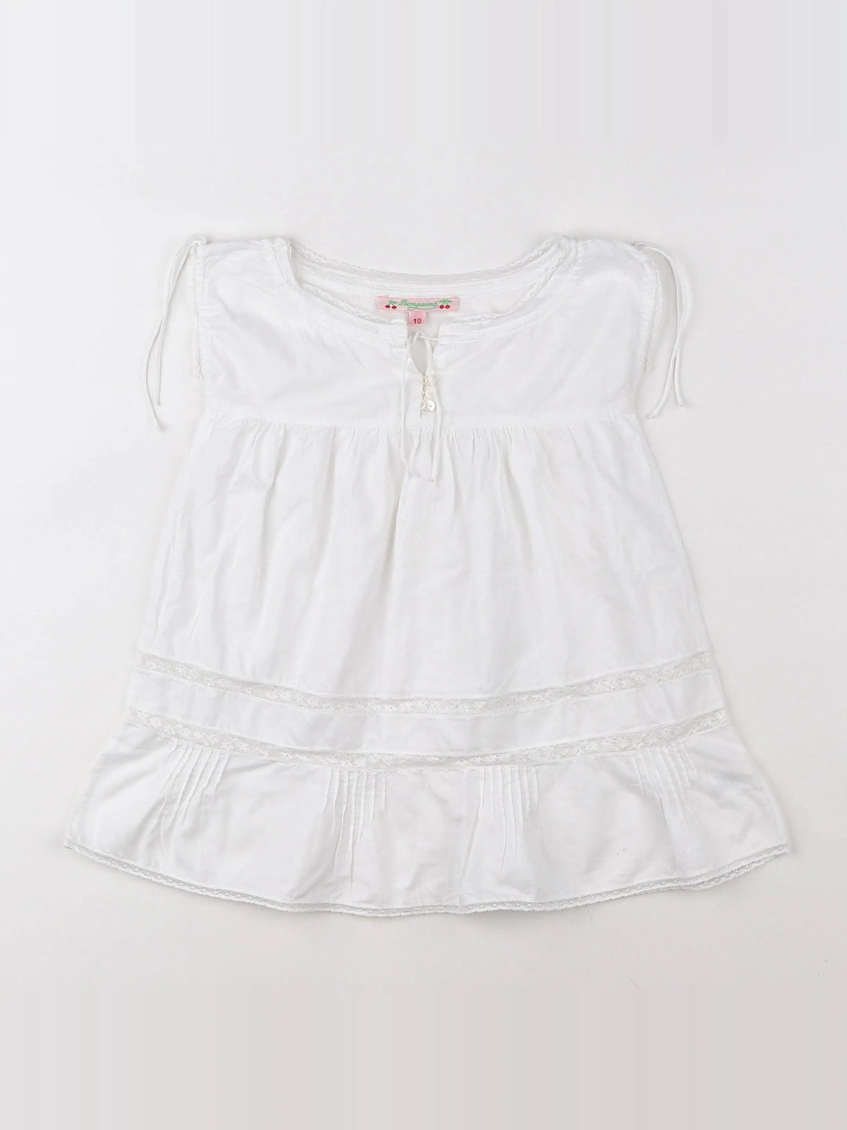 Bonpoint - blouse blanc - 12 mois