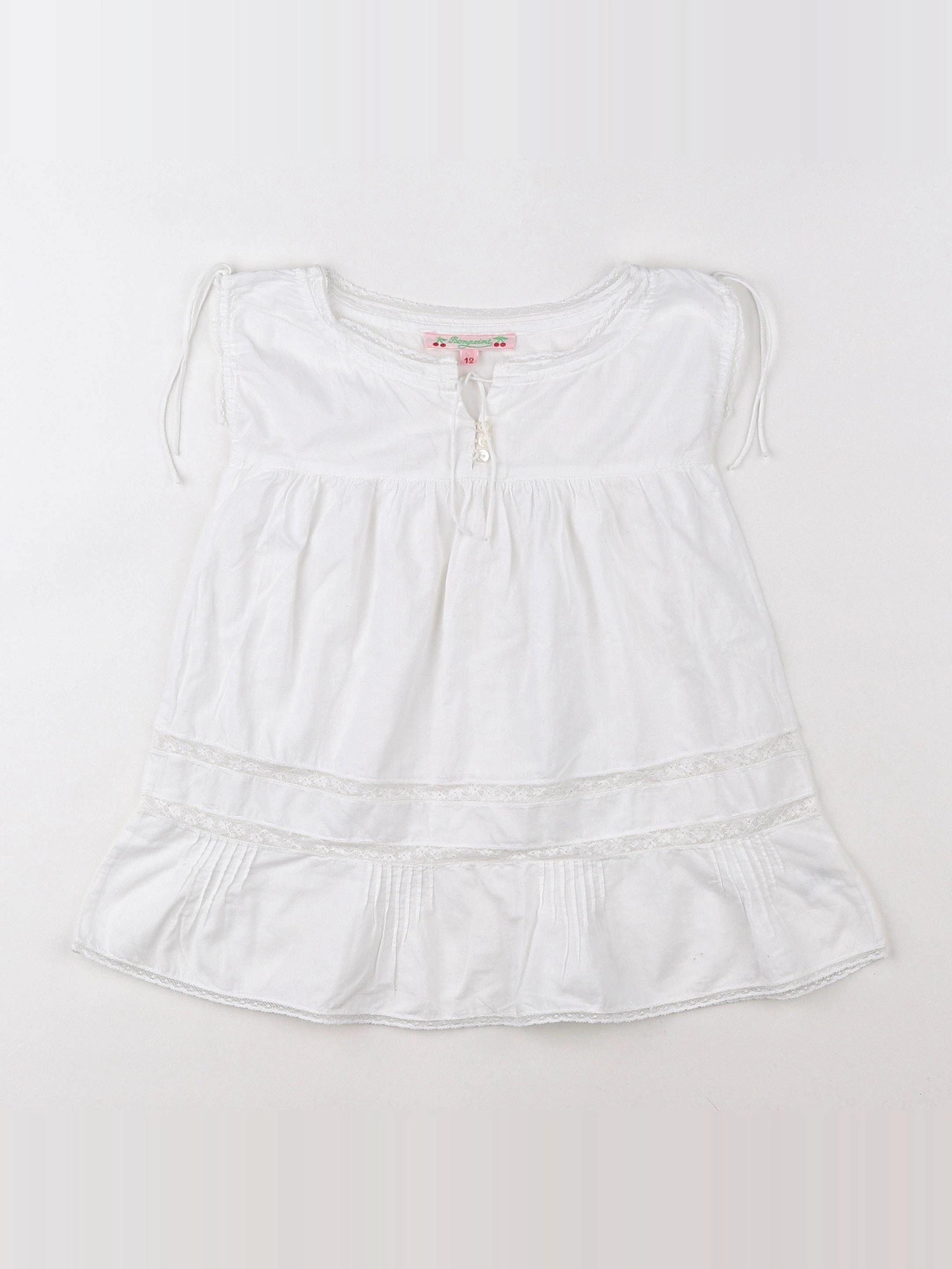 Bonpoint - blouse blanc - 12 mois