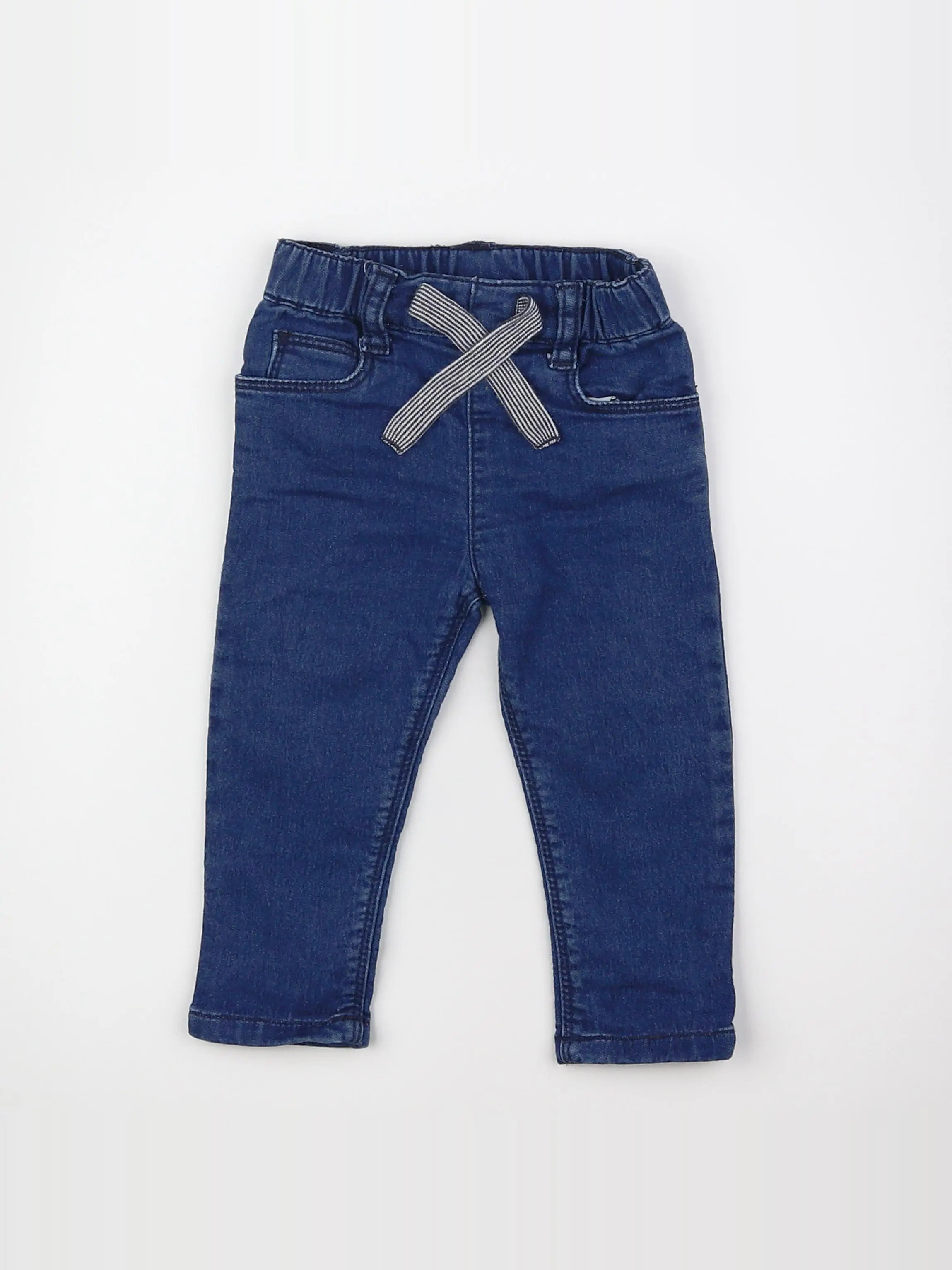 Petit Bateau - jegging bleu - 6 mois