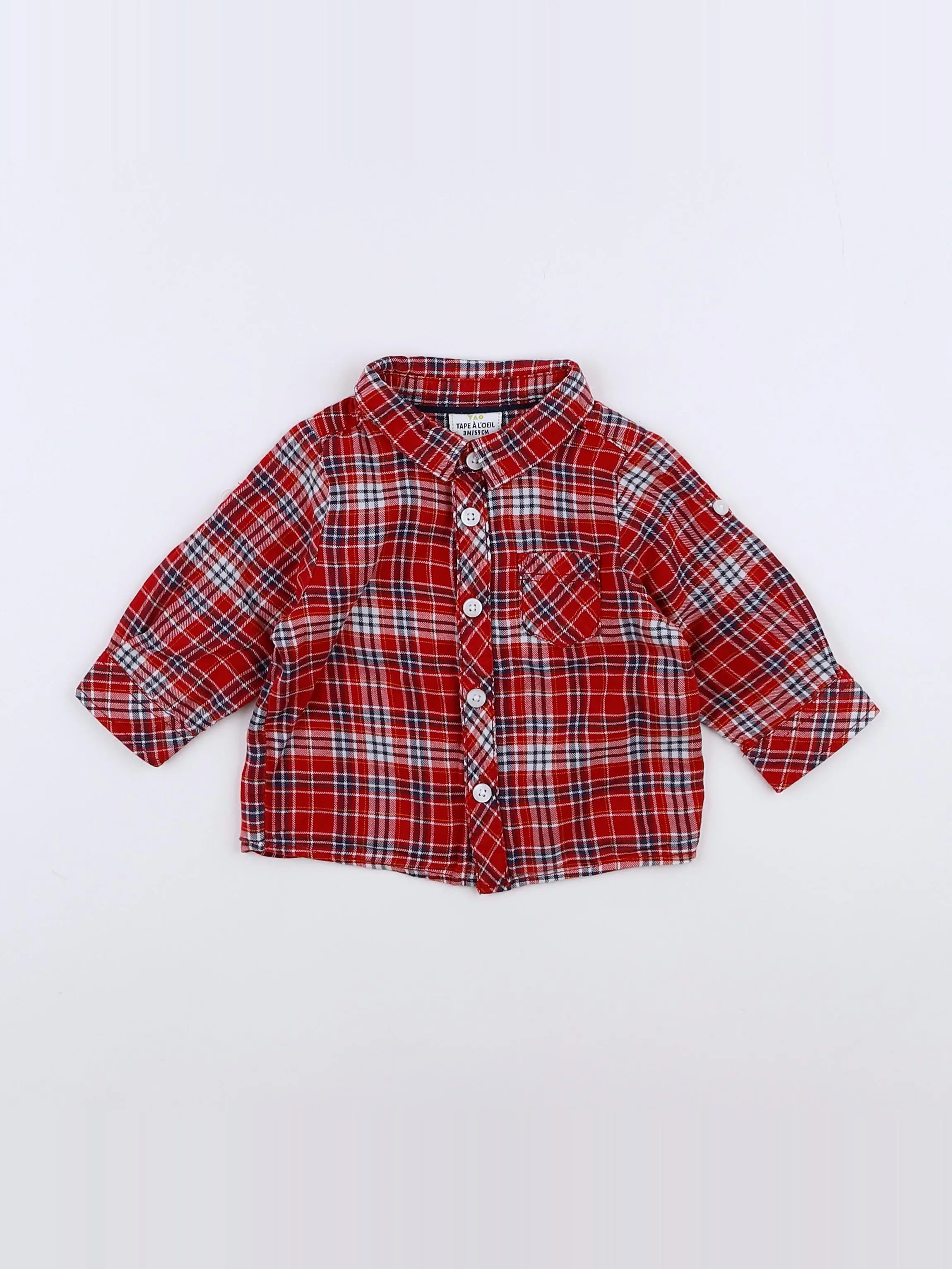 Tape à l'oeil - chemise multicolore - 3 mois