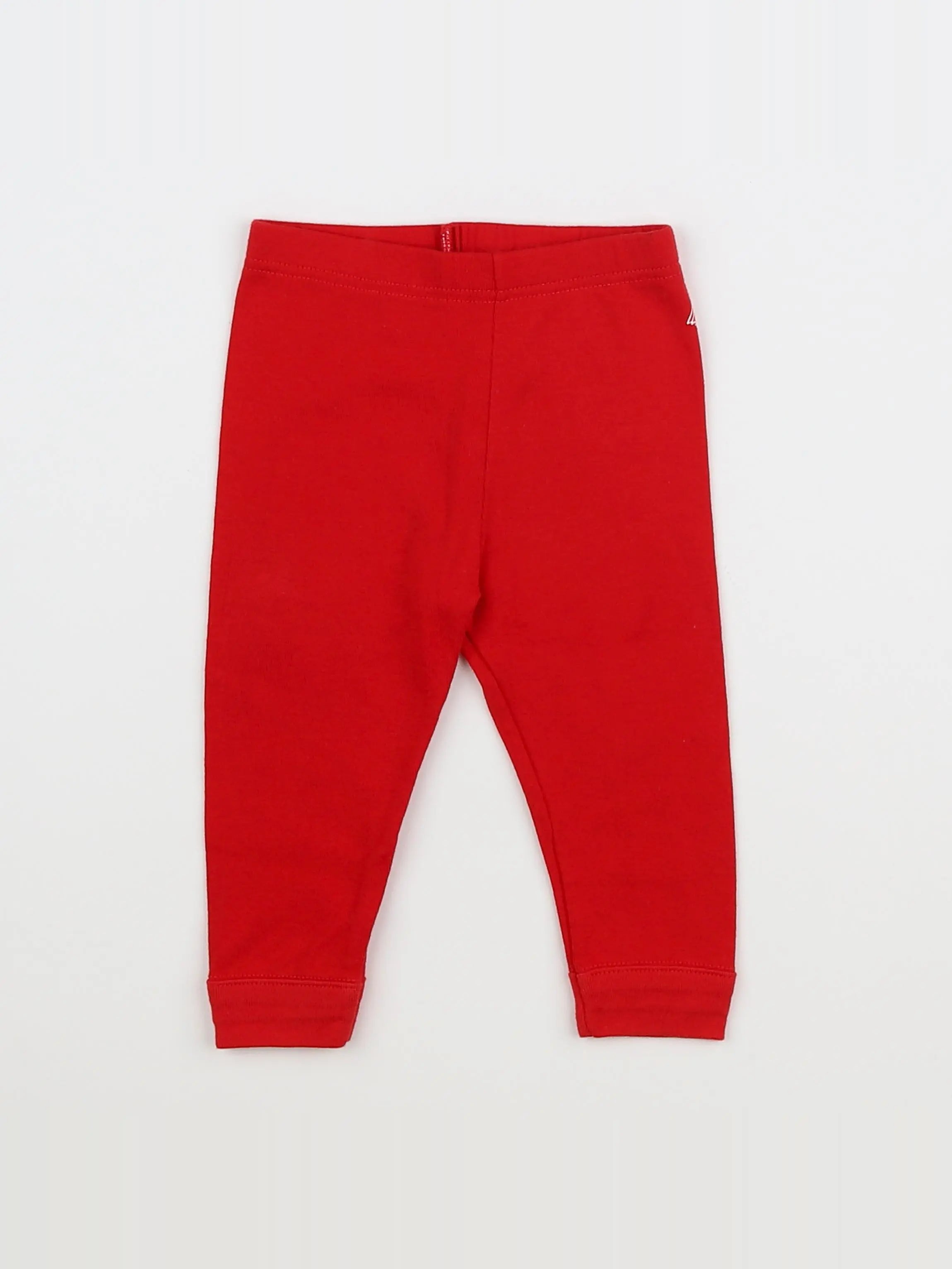 Petit Bateau - legging rouge - 12 mois