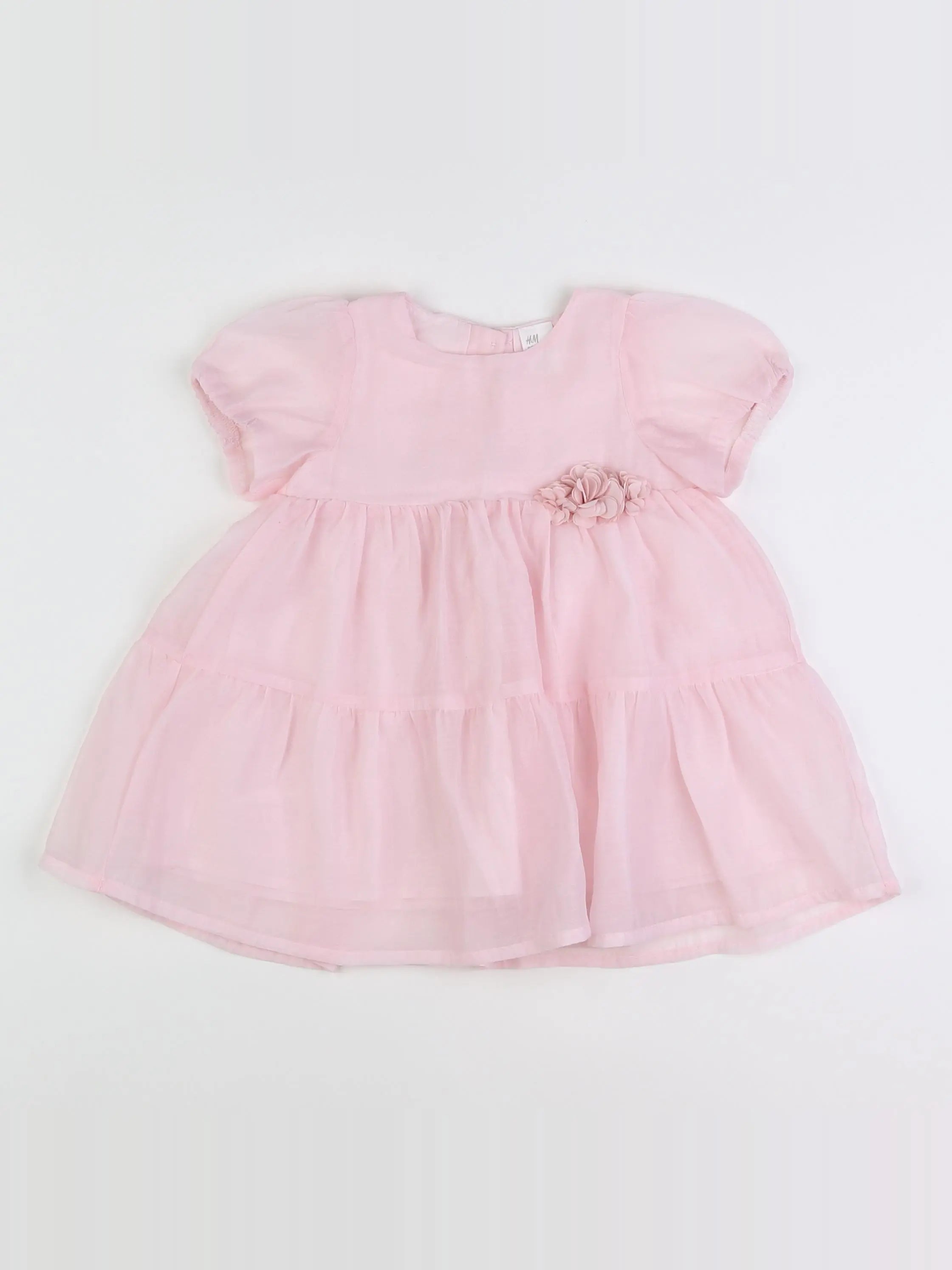 H&M - robe rose - 6/9 mois