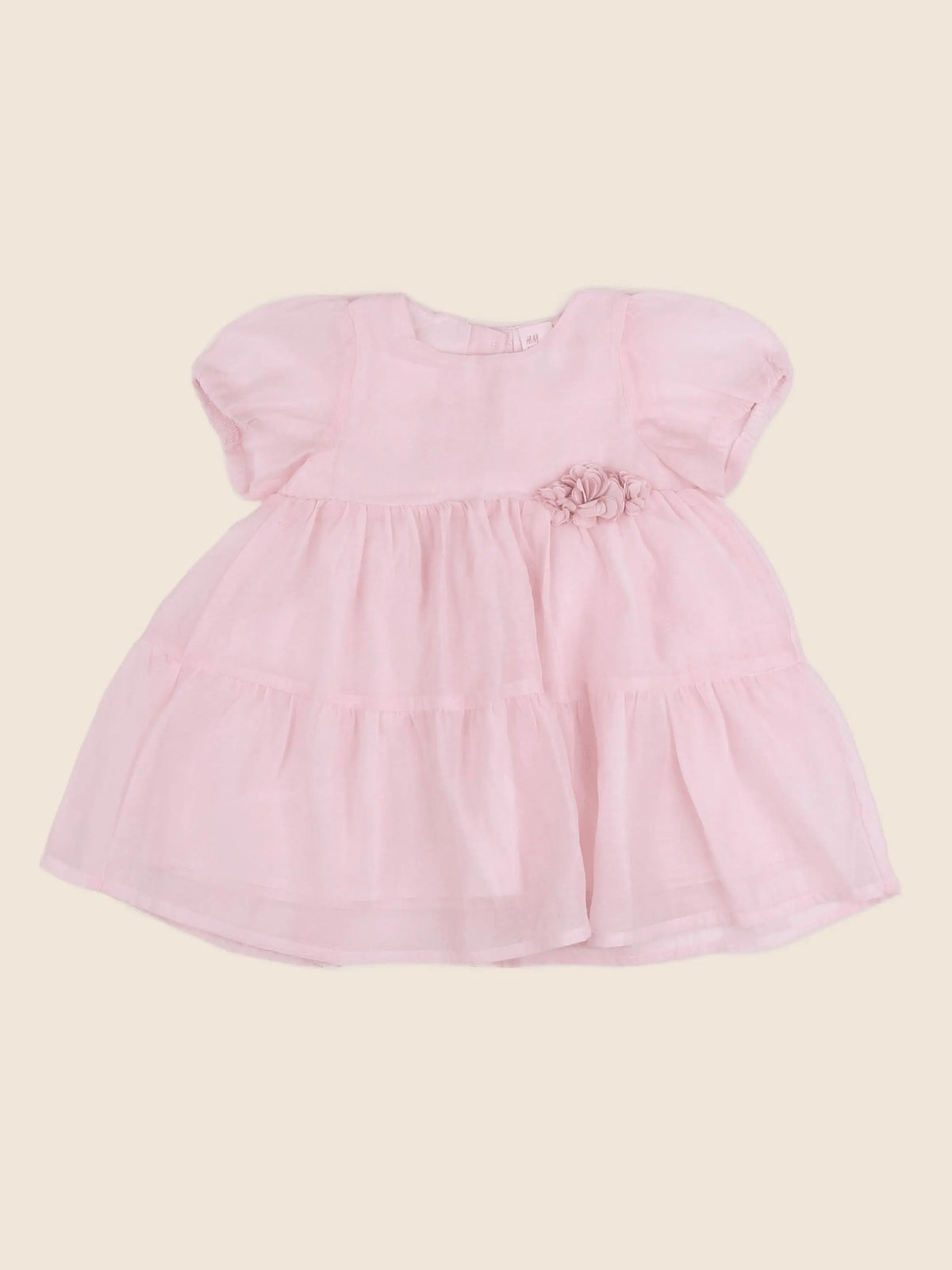 H&M - robe rose - 6/9 mois