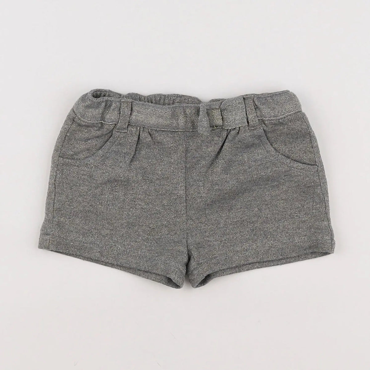 Vertbaudet - short gris, or - 12 mois