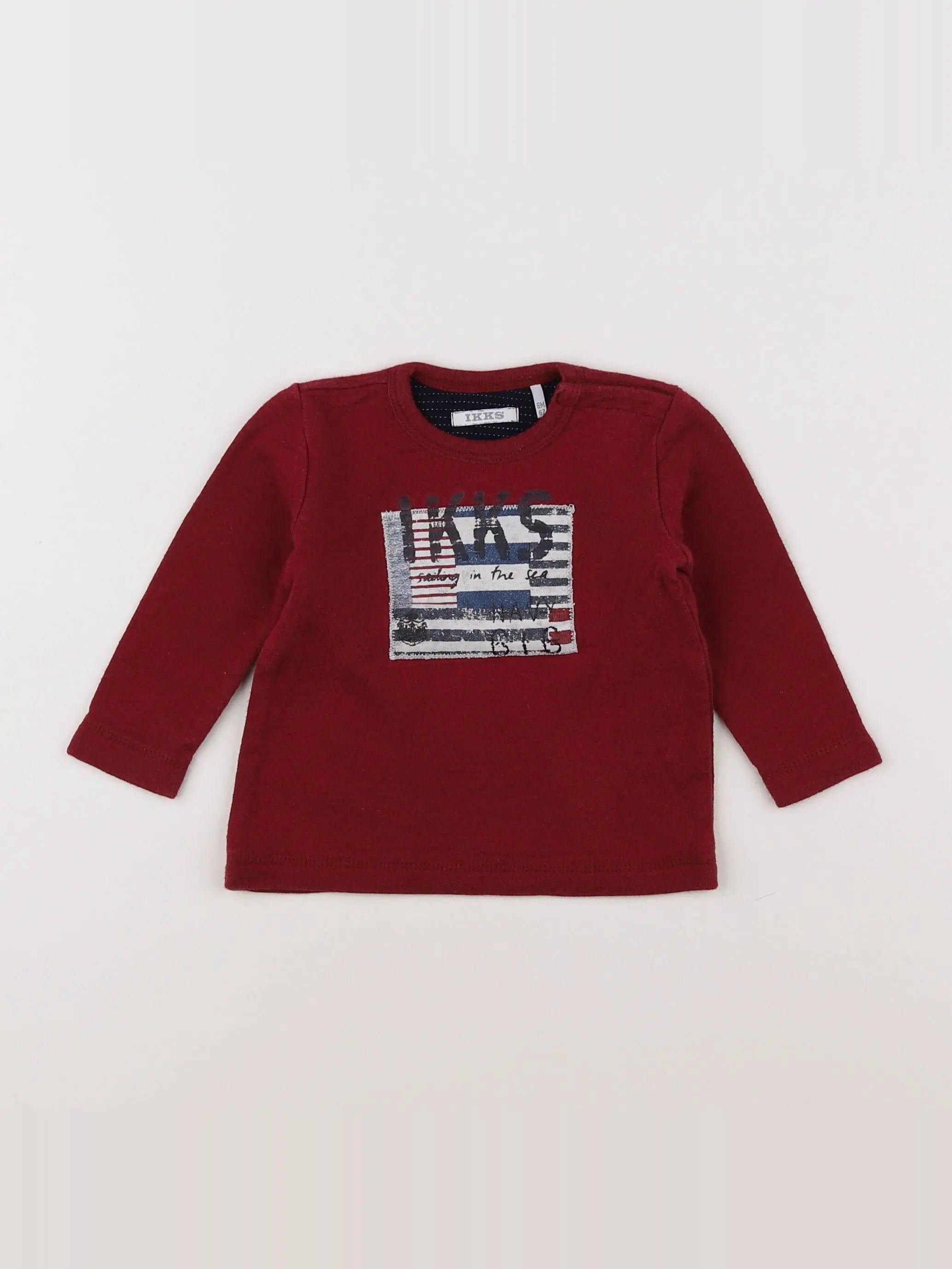 IKKS - tee-shirt rouge - 6 mois