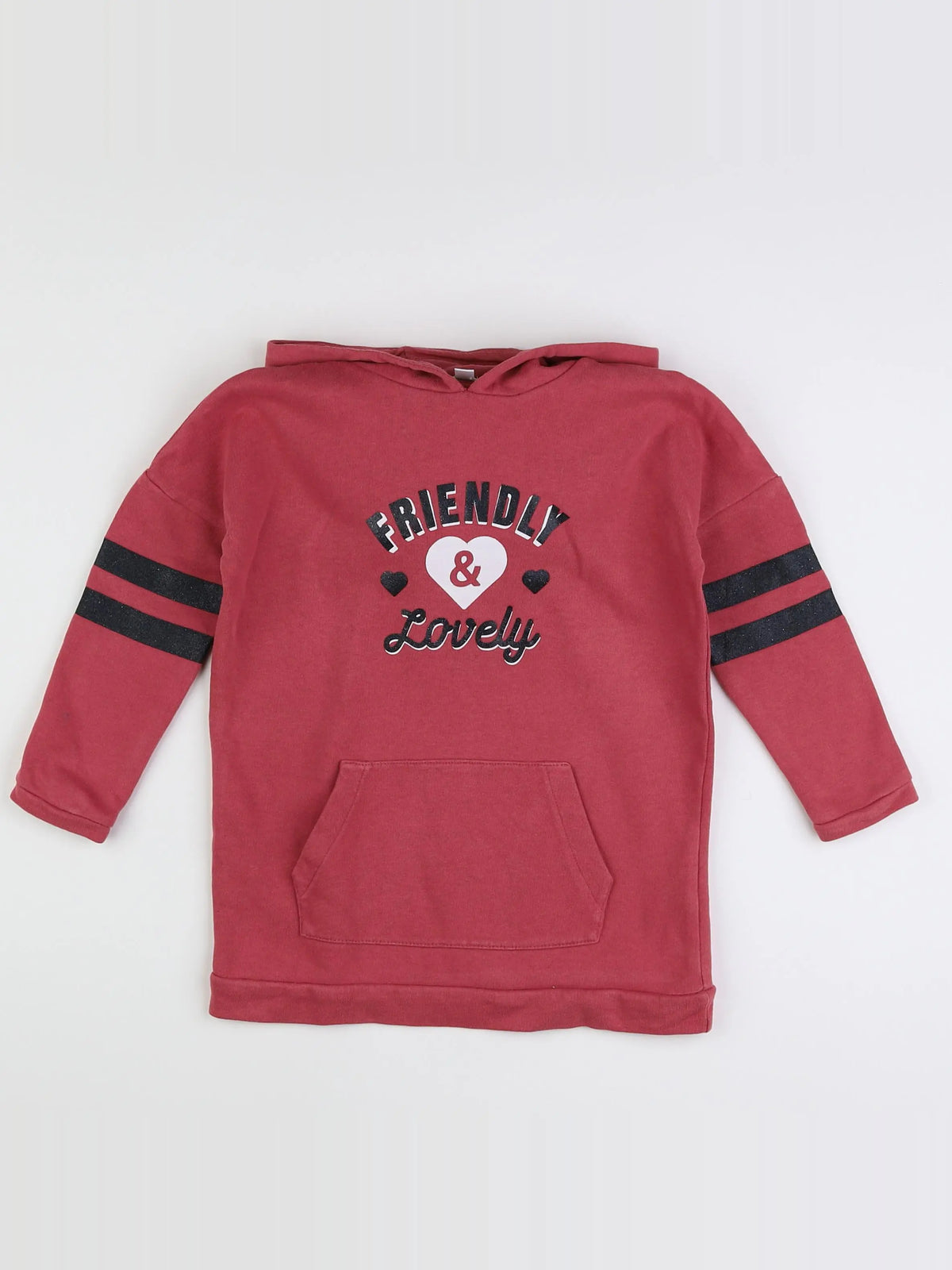 Vertbaudet - robe rose, noir - 4 ans