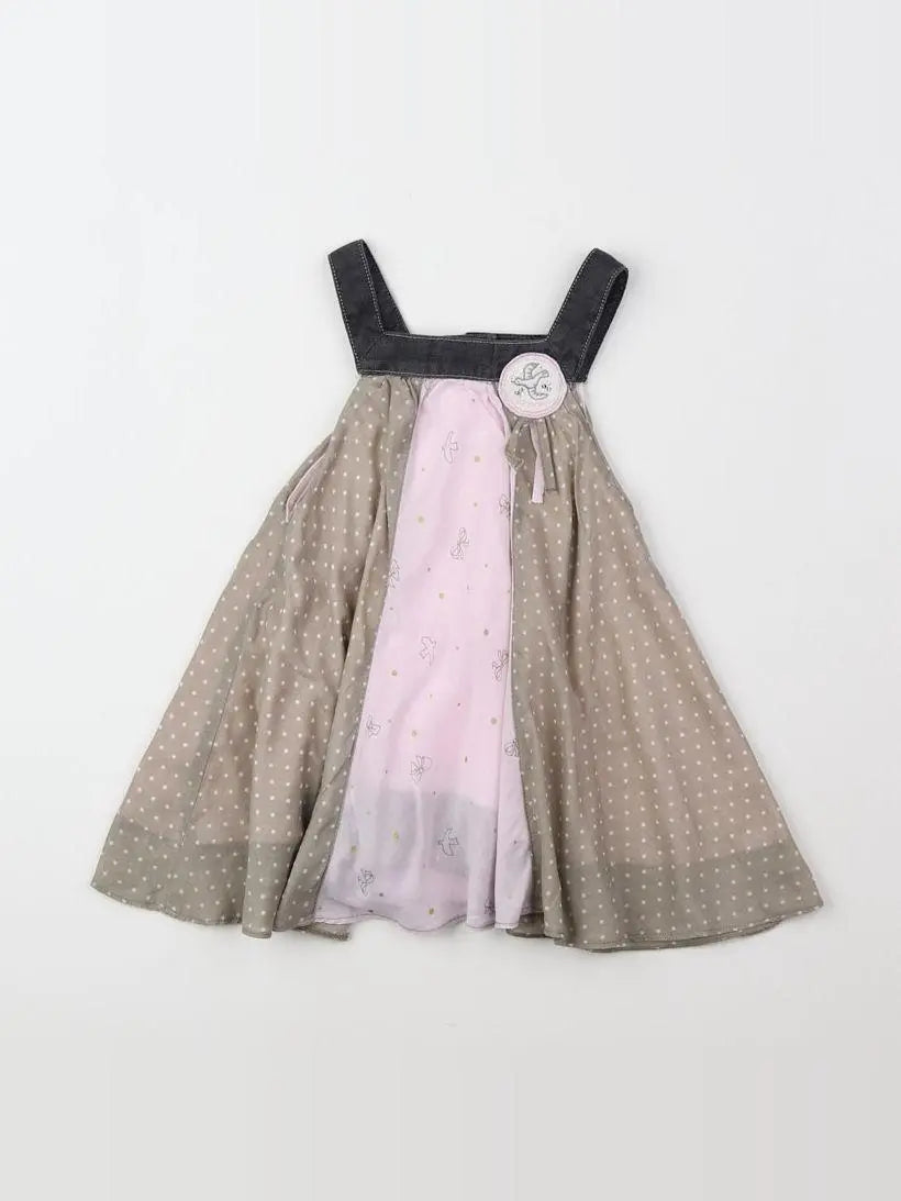 Absorba - robe taupe - 12 mois