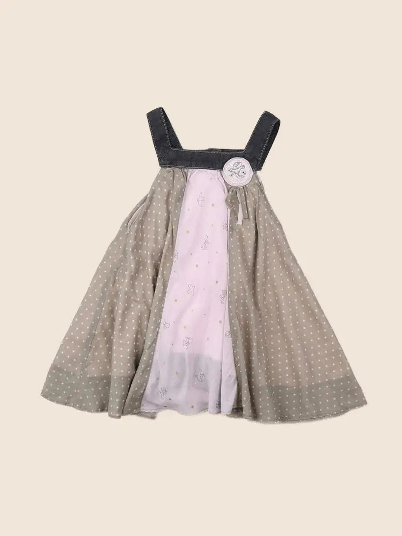 Absorba - robe taupe - 12 mois