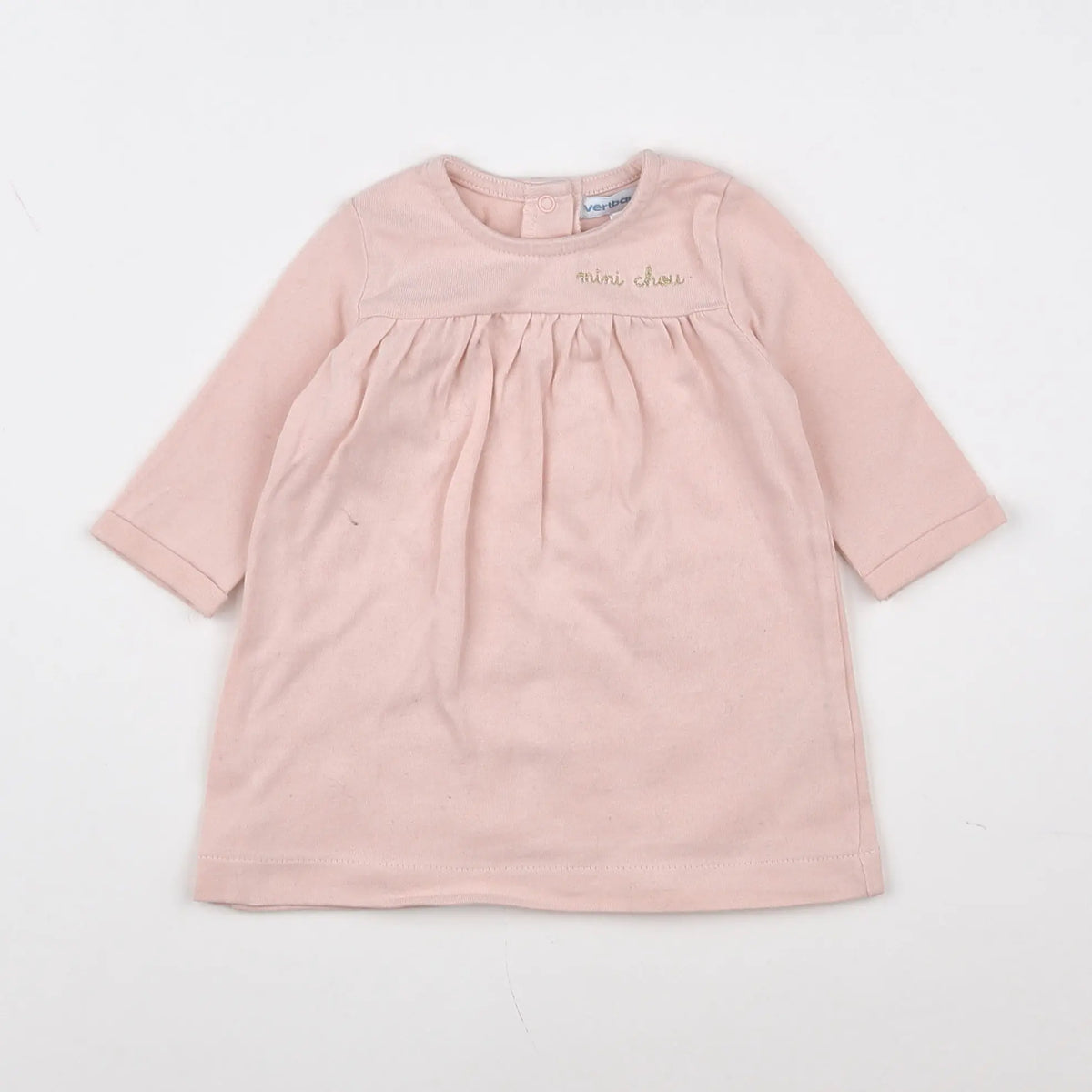 Vertbaudet - robe rose - 3 mois