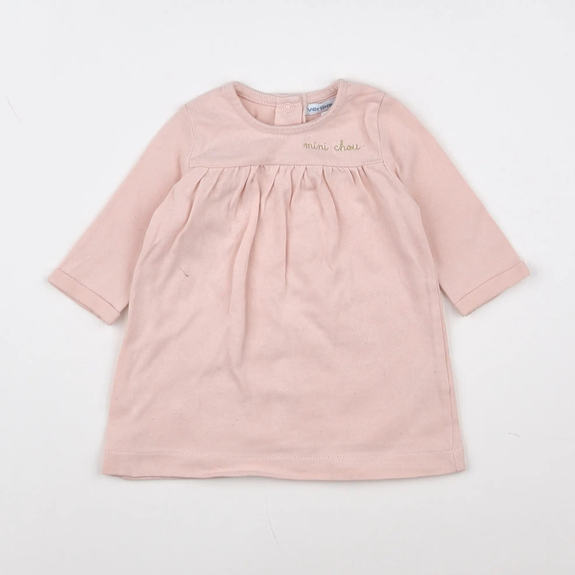 Vertbaudet - robe rose - 3 mois