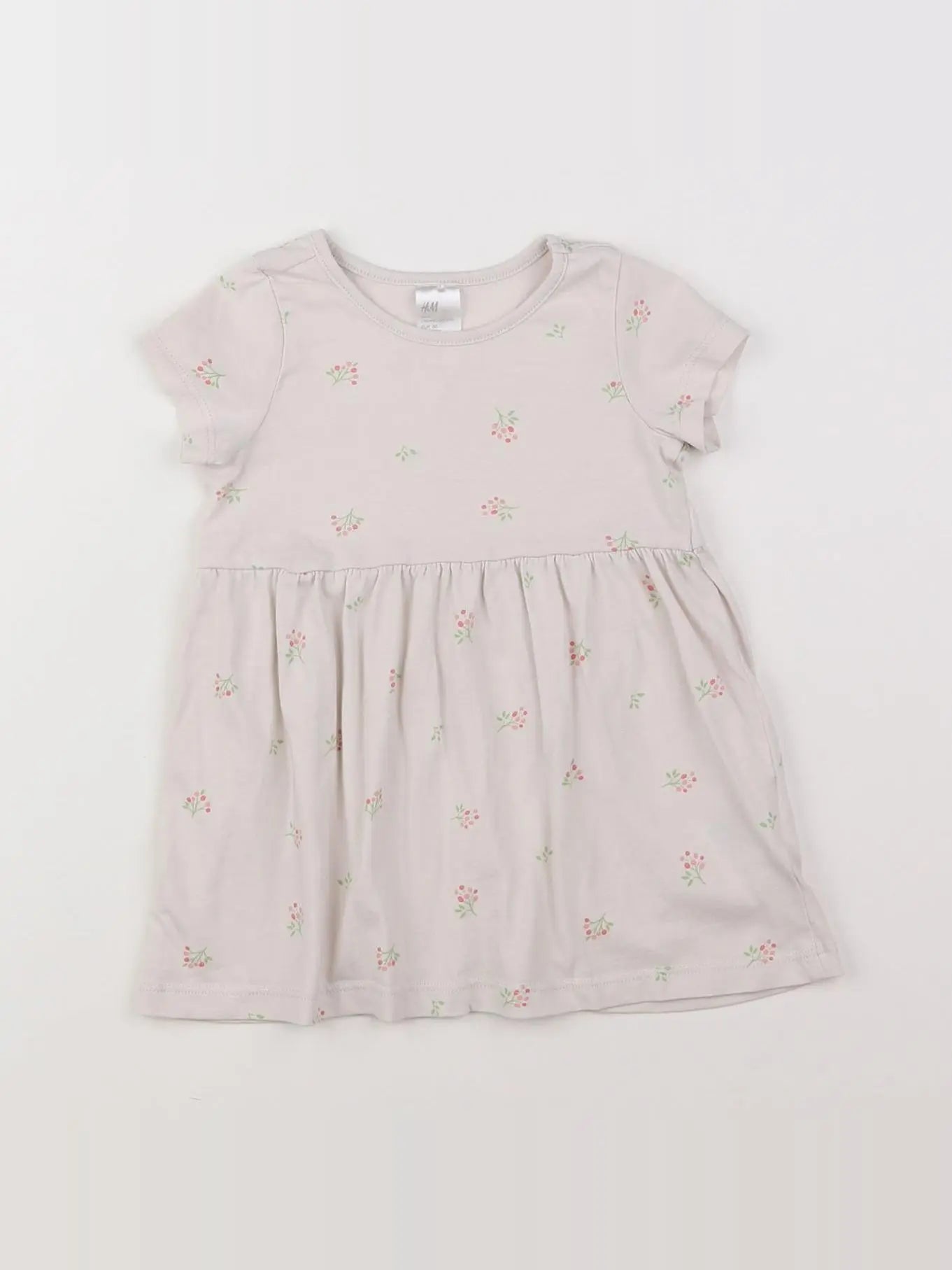 H&M - robe beige - 9/12 mois