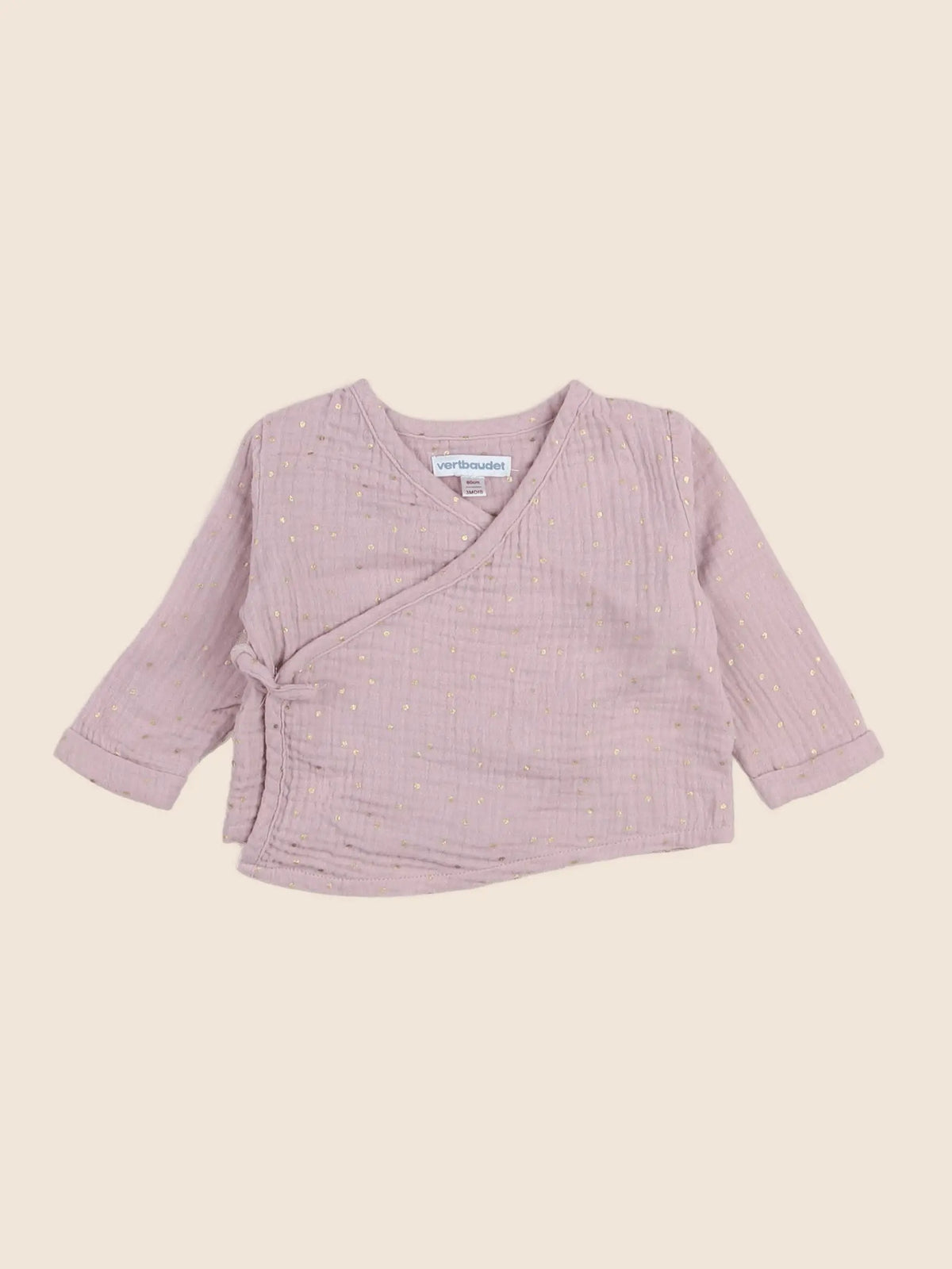 Vertbaudet - blouse violet - 3 mois