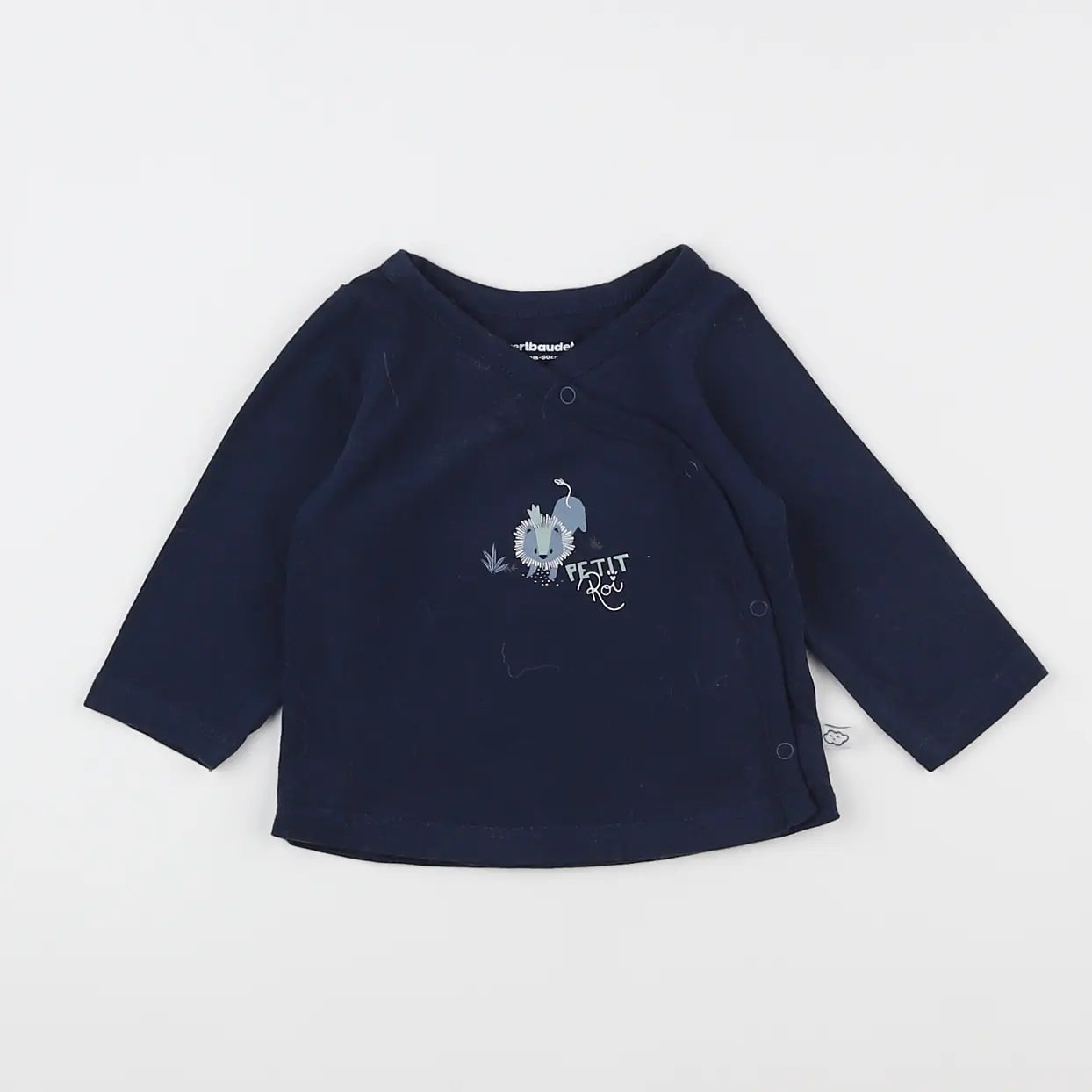 Vertbaudet - tee-shirt bleu - 3 mois