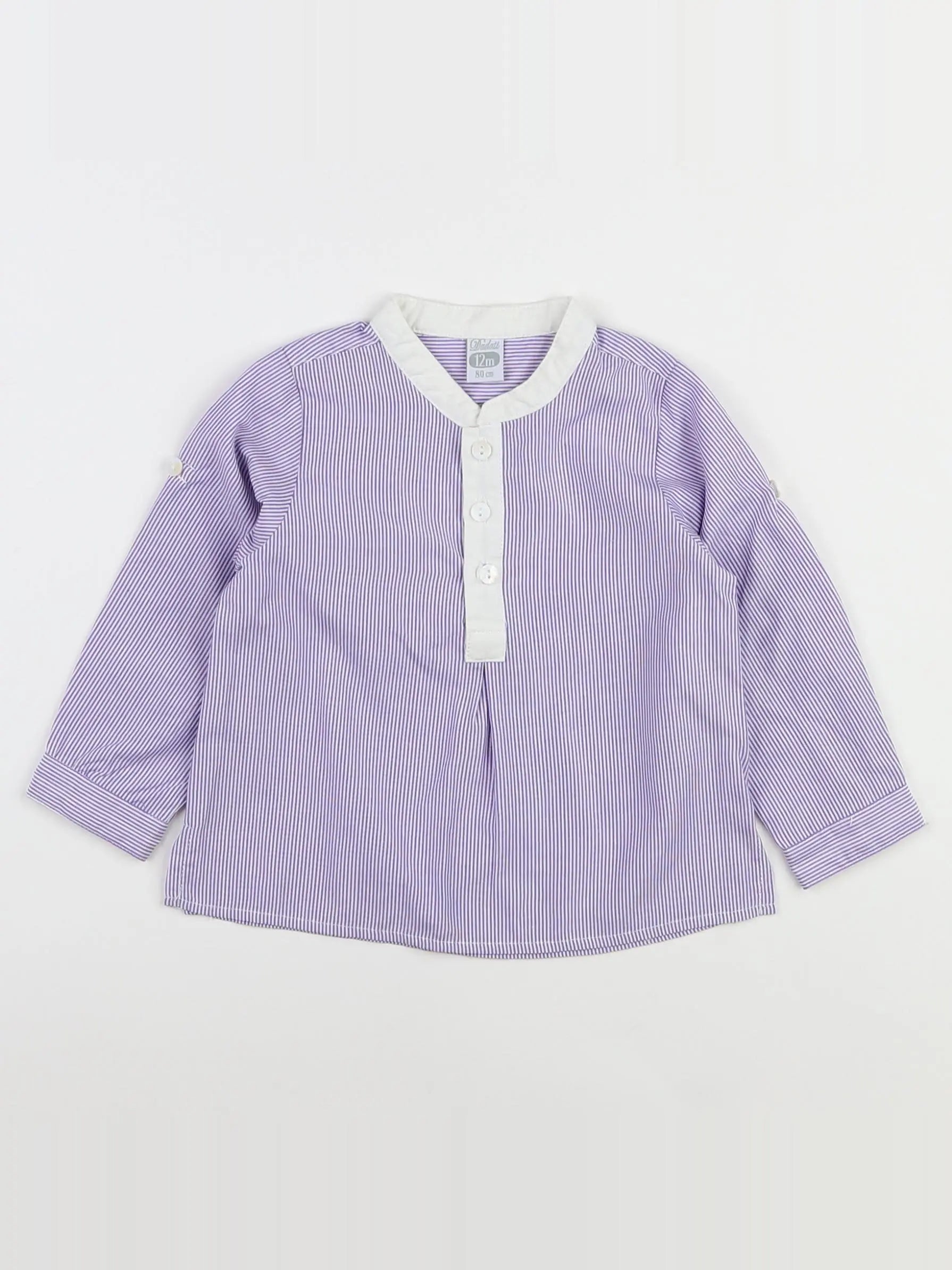 Dadati - chemise violet - 12 mois