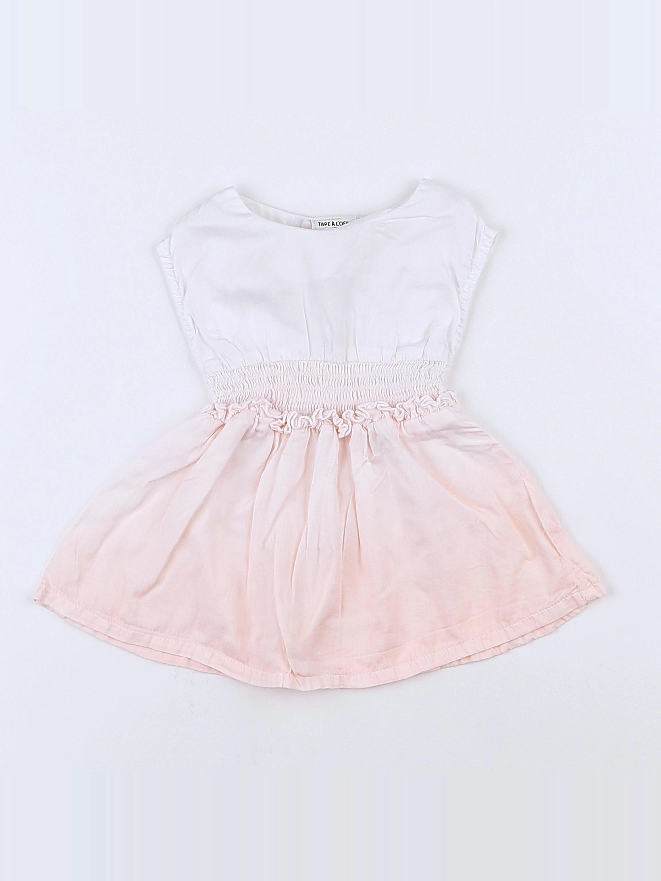 Tape à l'oeil - robe blanc - 3 mois