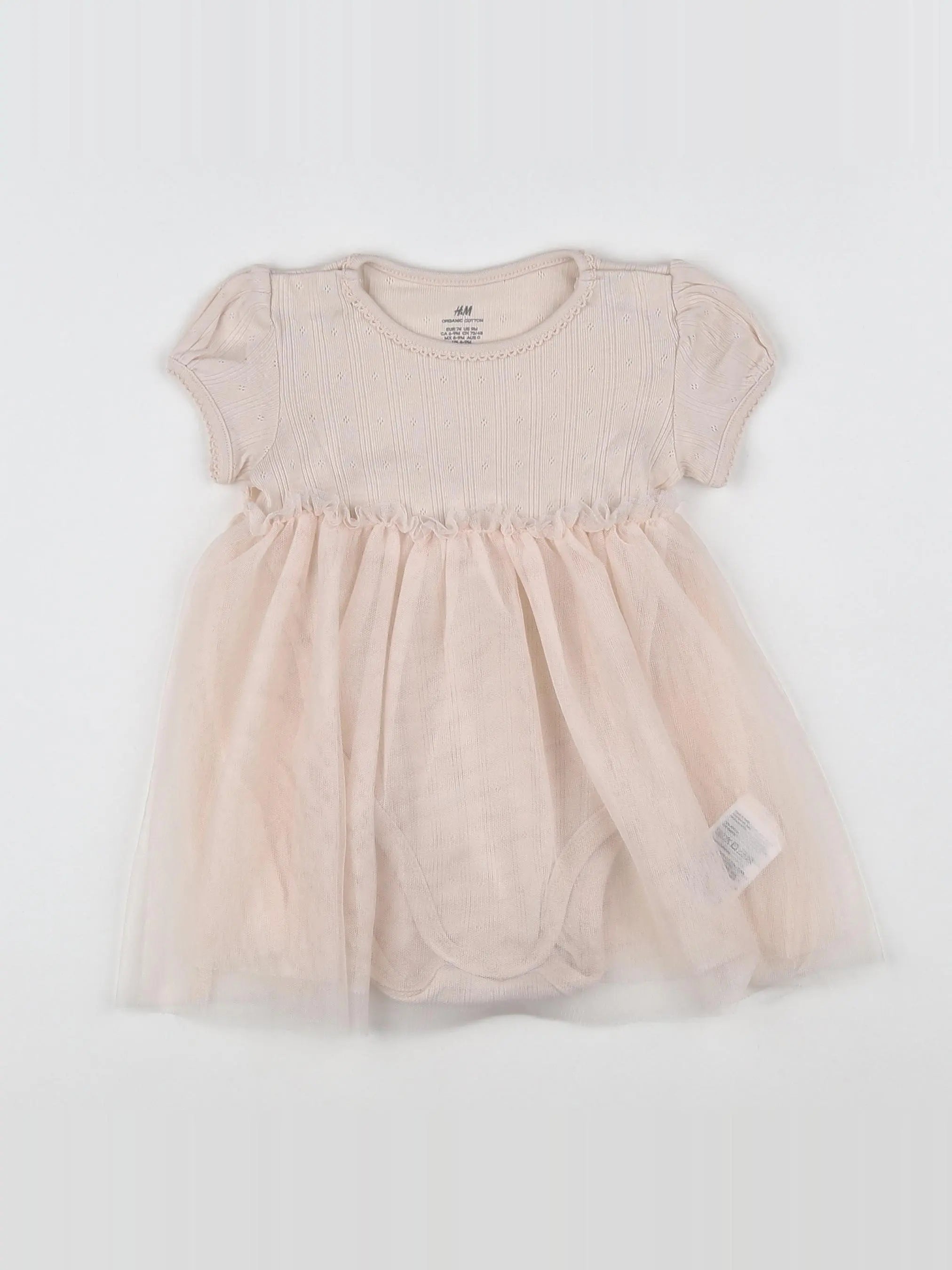 H&M - robe rose - 6/9 mois