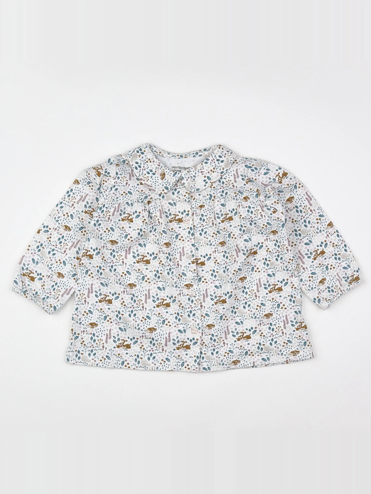 Vertbaudet - robe blanc - 9 mois