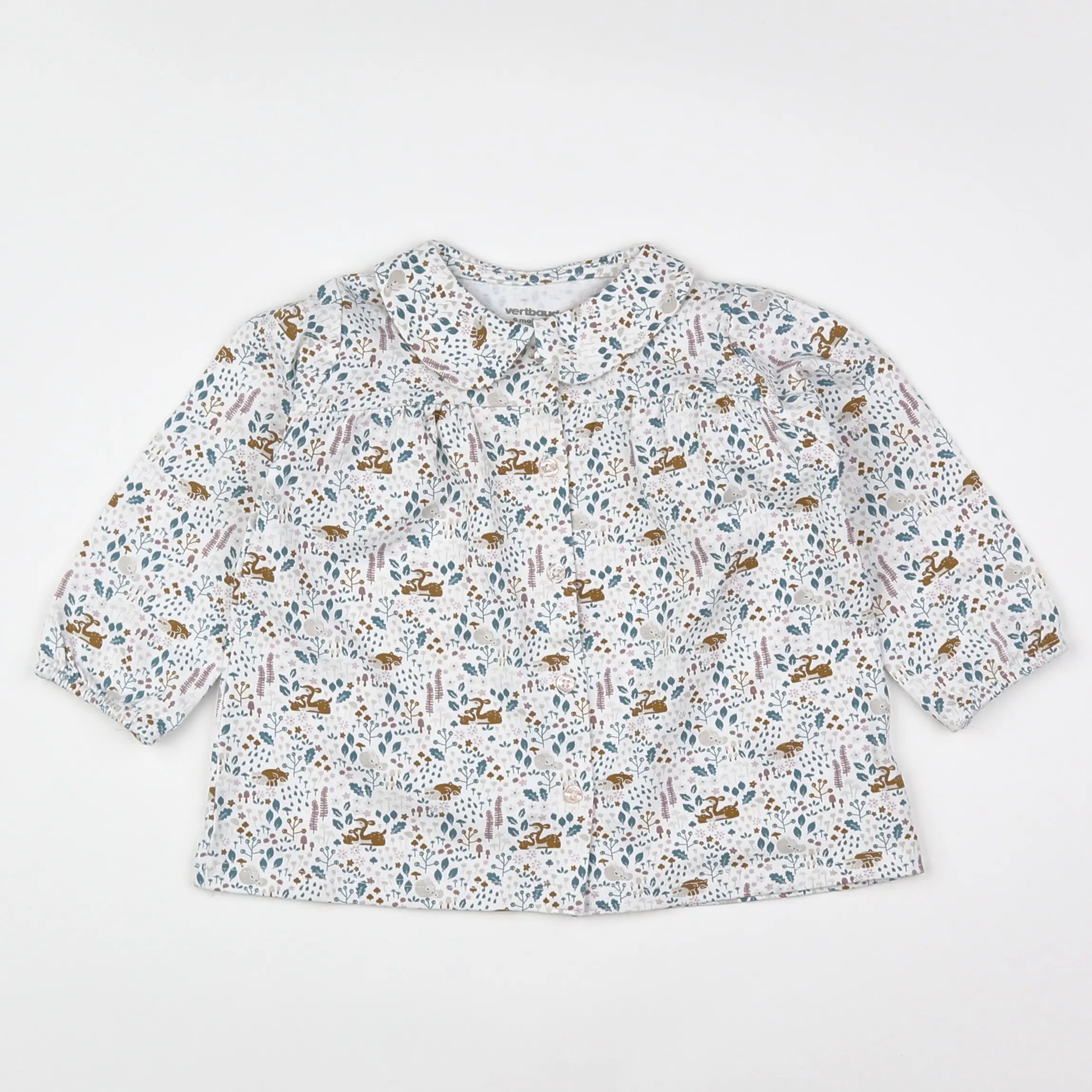 Vertbaudet - robe blanc - 9 mois