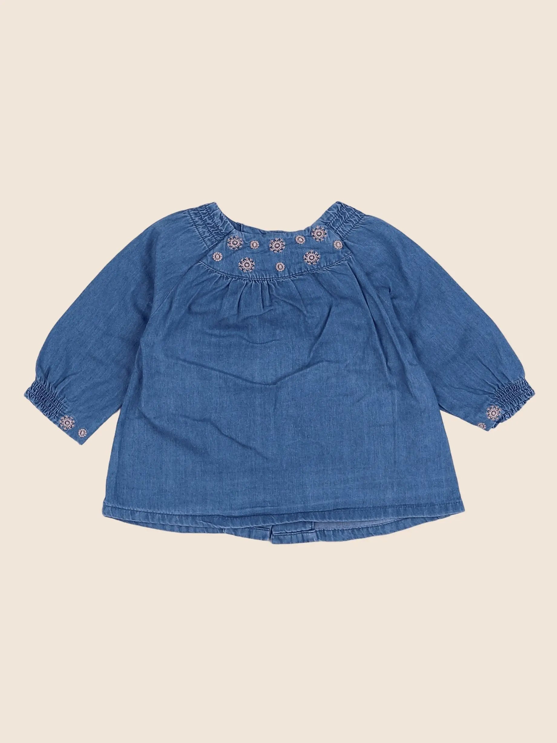 Vertbaudet - robe bleu - 3 mois