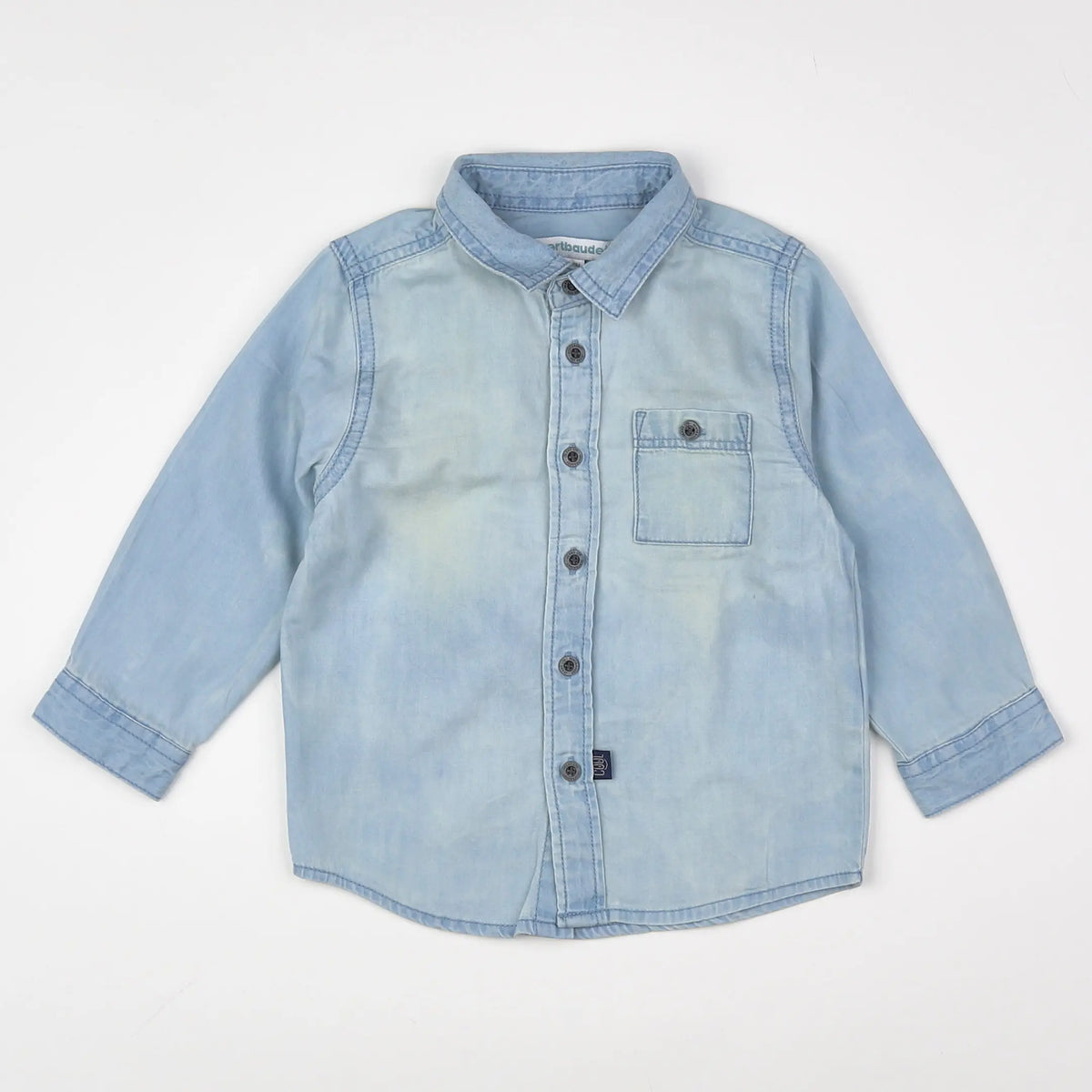 Vertbaudet - chemise bleu - 18 mois