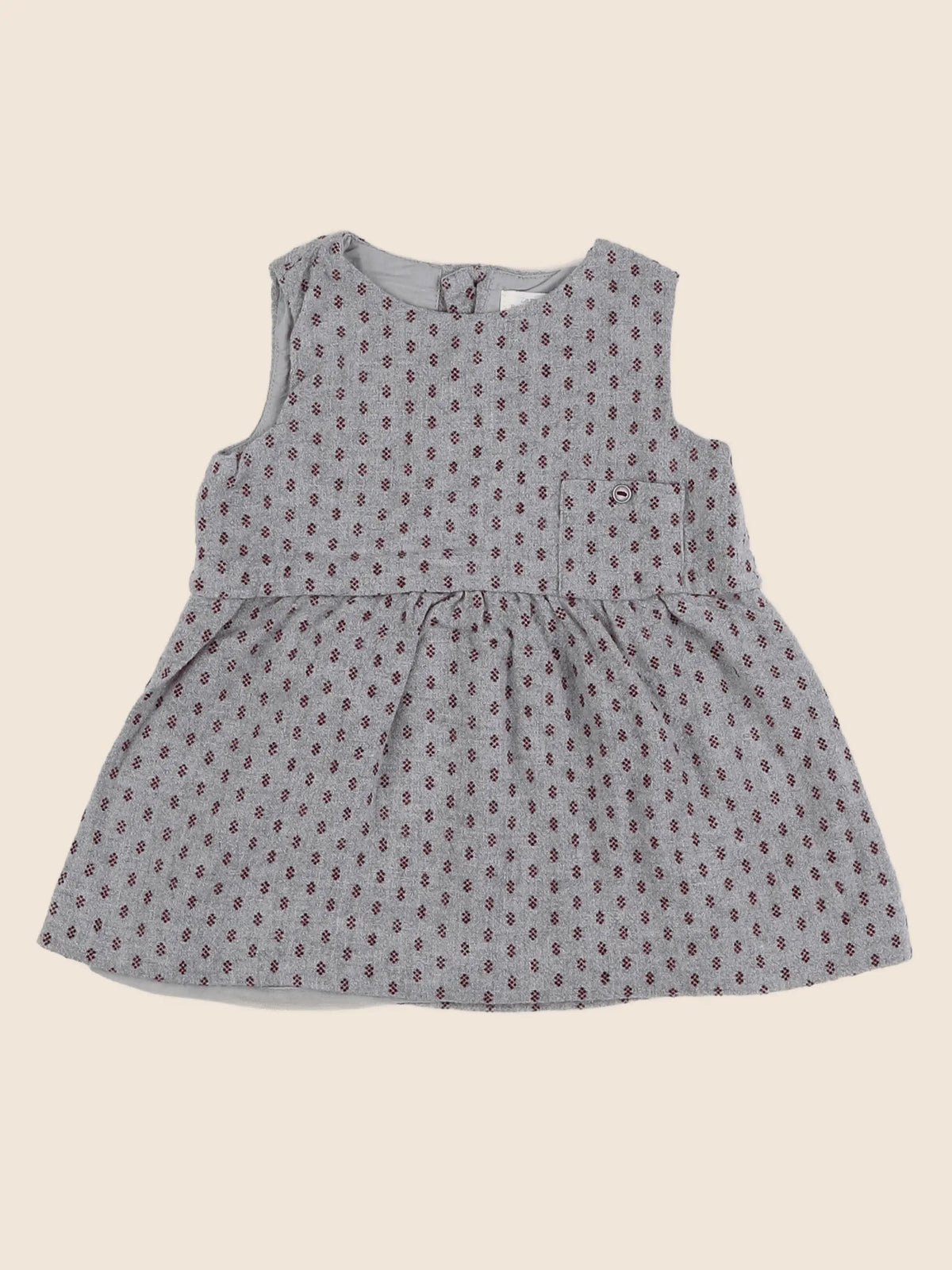 Zara - robe gris - 9/12 mois