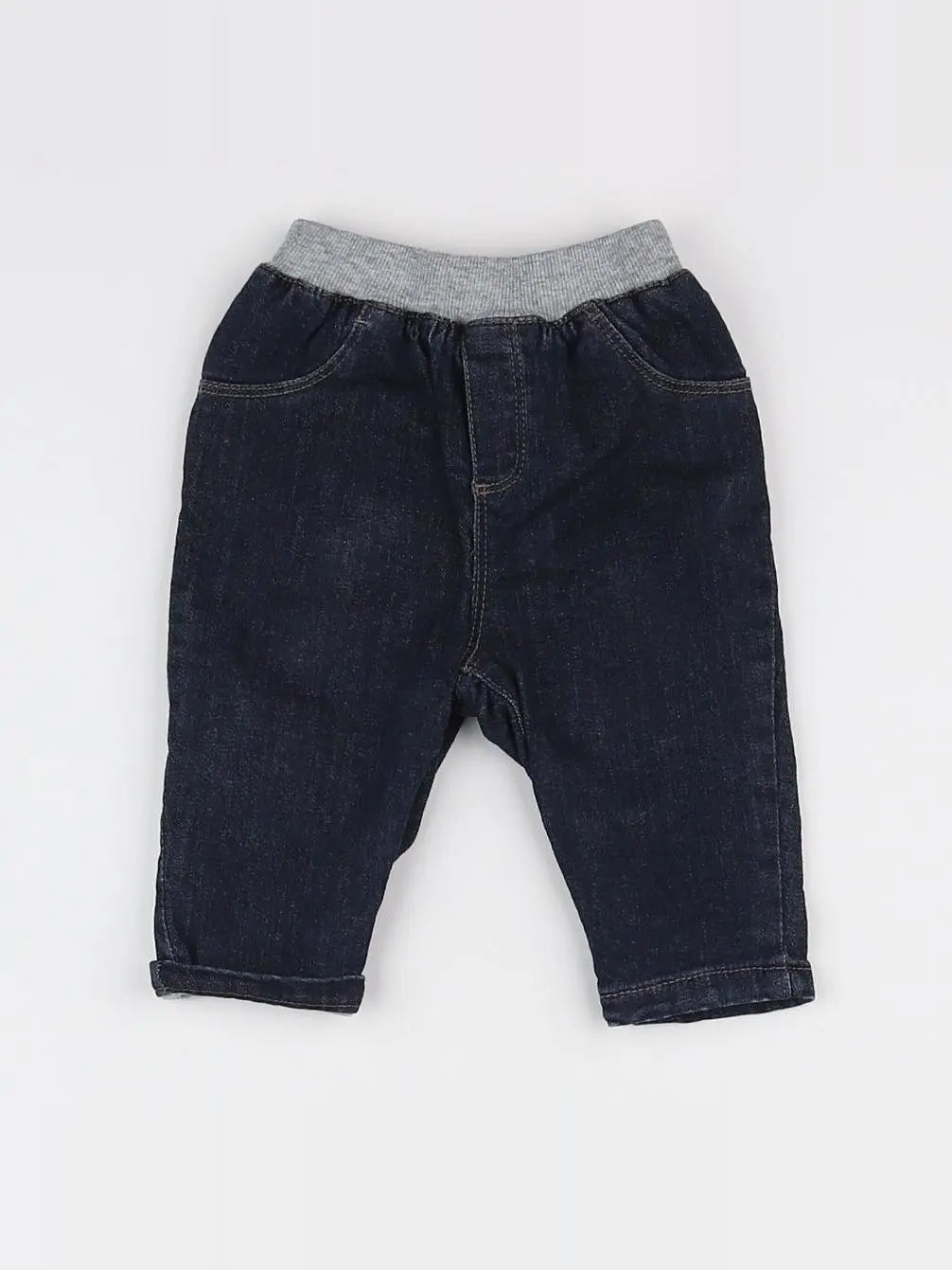 Boutchou - jegging bleu, gris - 3 mois