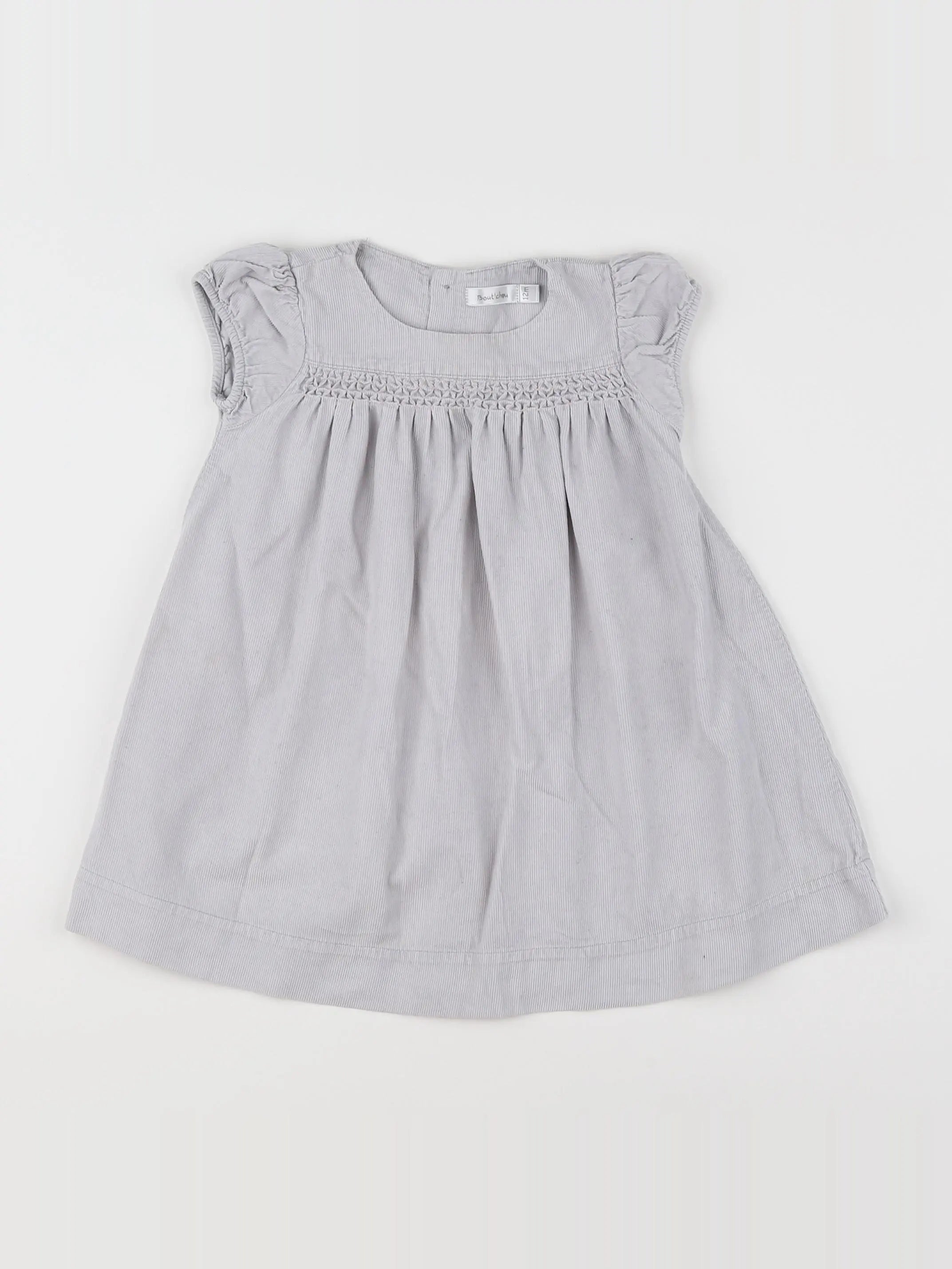 Boutchou - robe gris - 12 mois