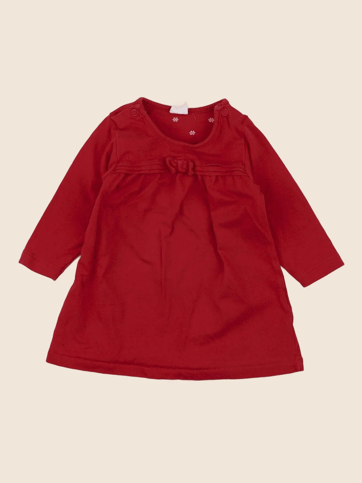 H&M - robe rouge - 3 mois