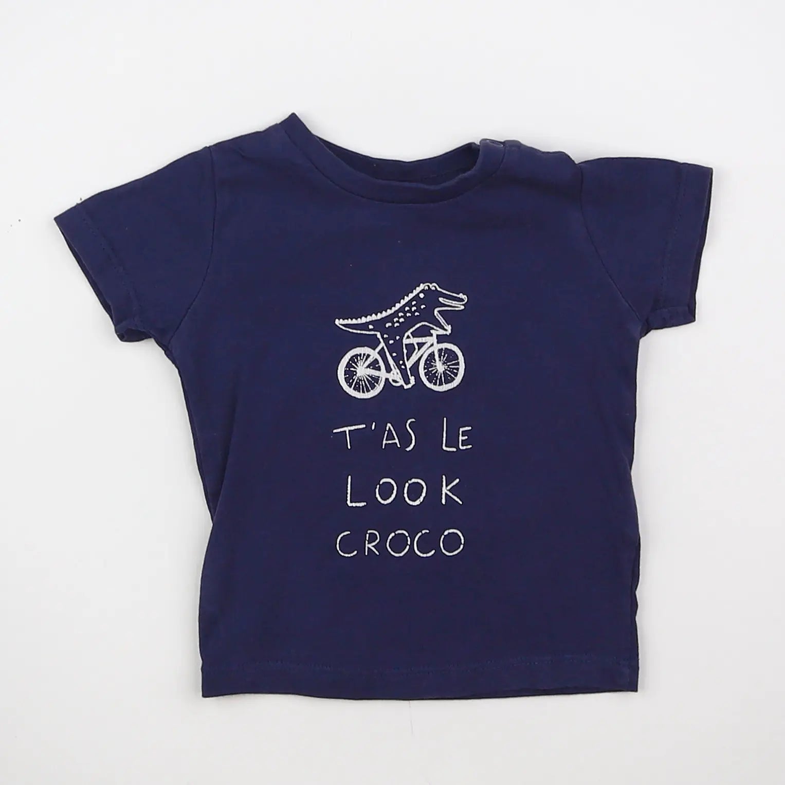Vertbaudet - tee-shirt bleu - 3 mois