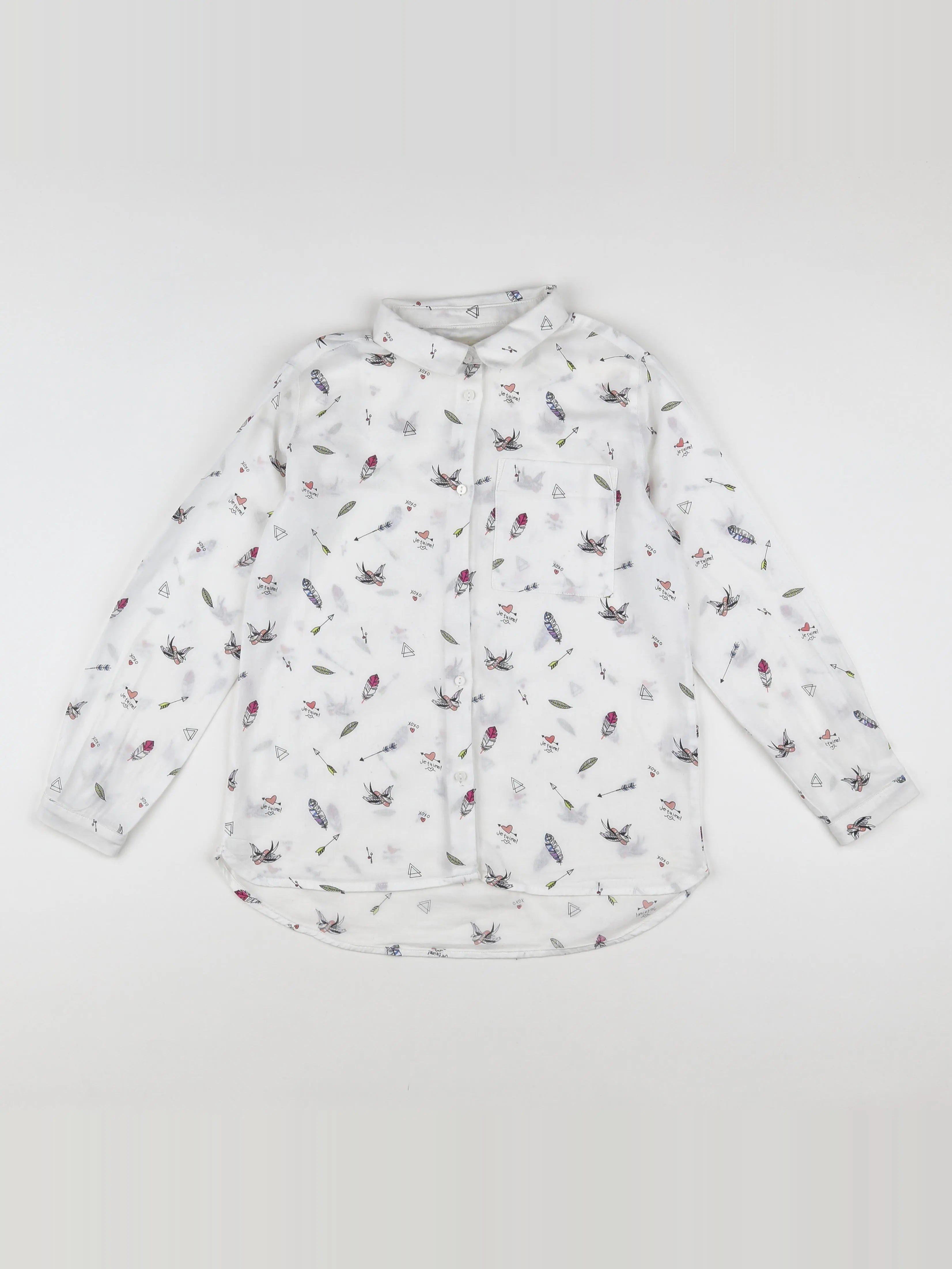 Zara - chemise blanc - 8 ans