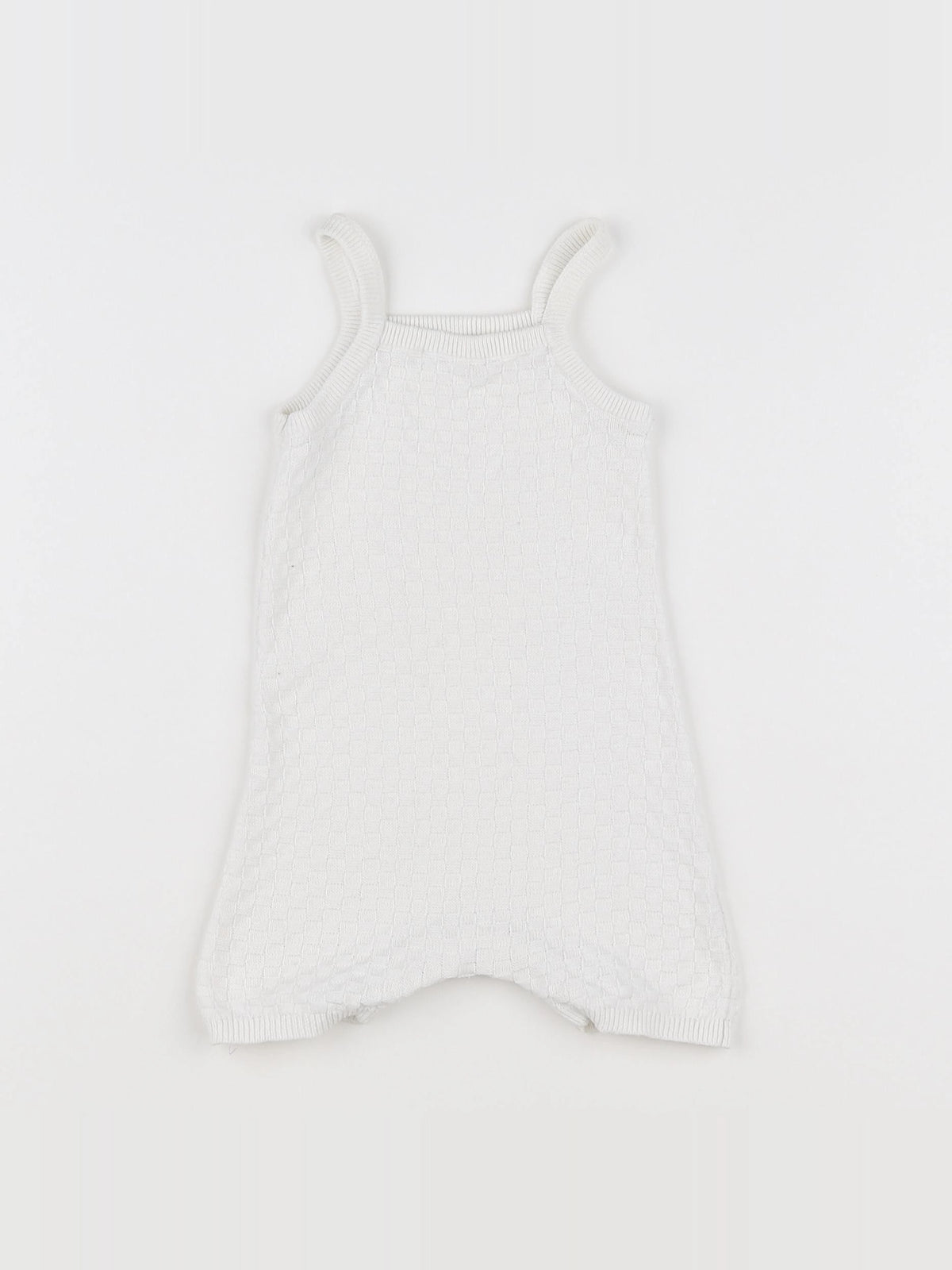 Boutchou - salopette blanc - 1 mois