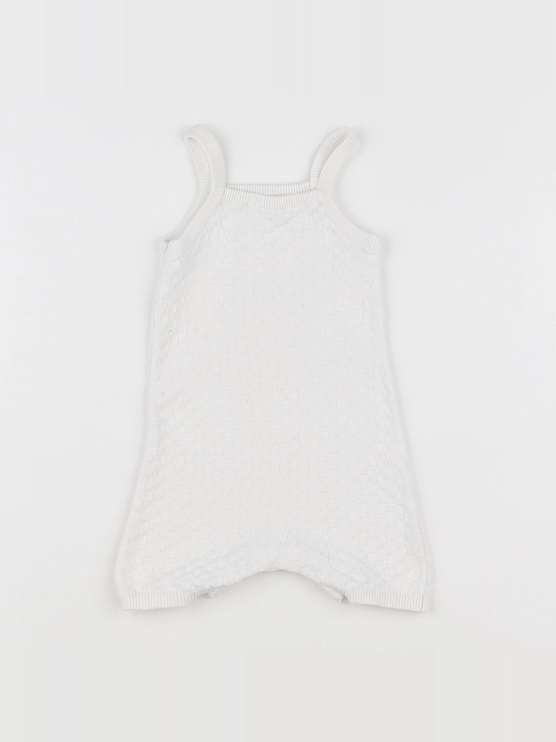 Boutchou - salopette blanc - 1 mois