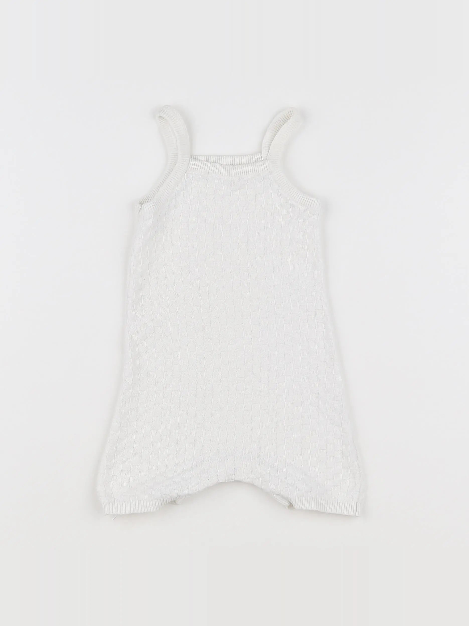 Boutchou - salopette blanc - 1 mois