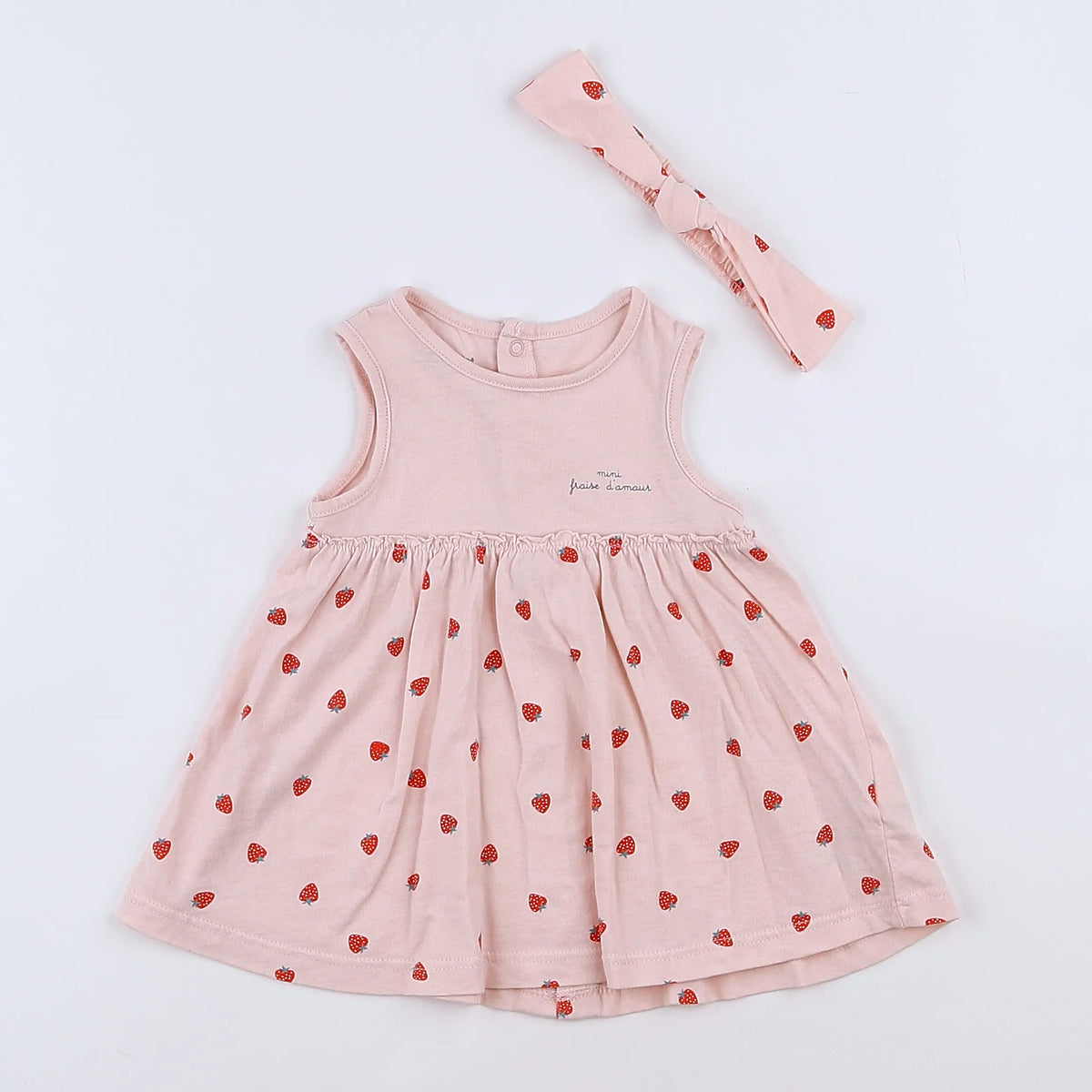 Vertbaudet - robe rose - 3 mois