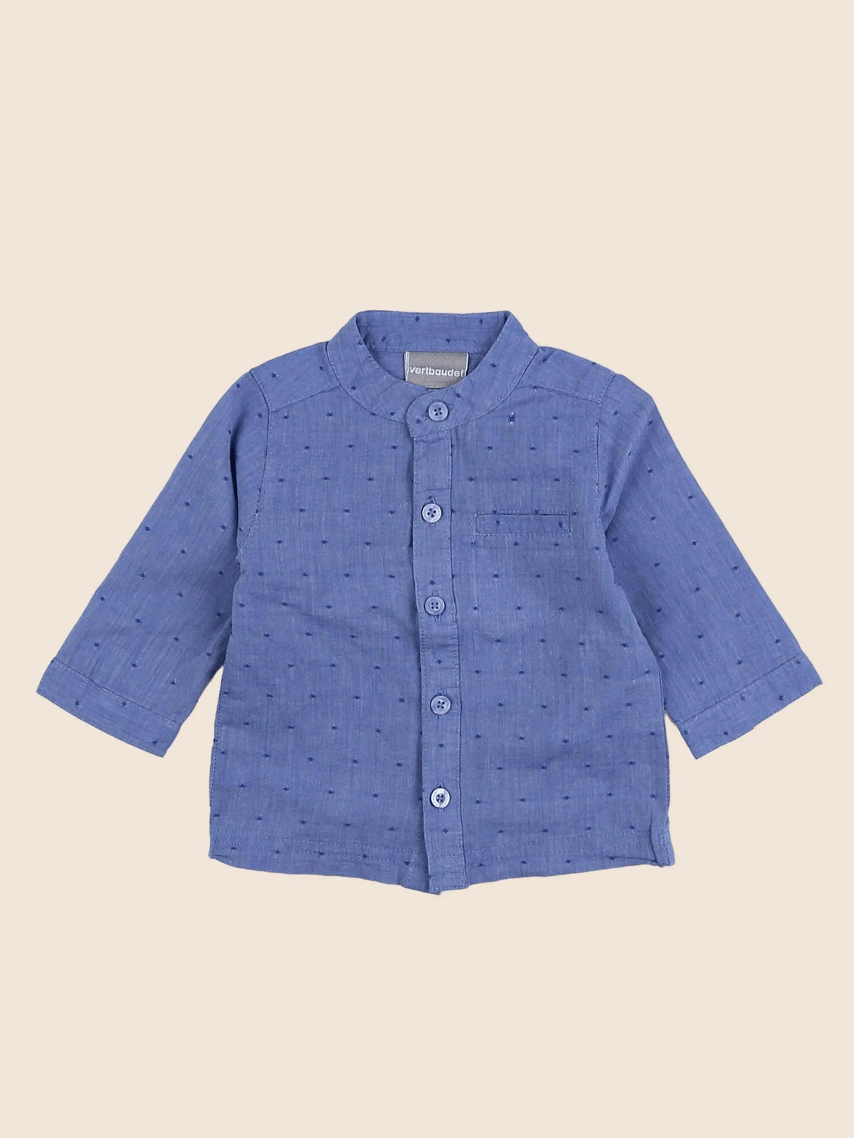 Vertbaudet - chemise bleu - 3 mois