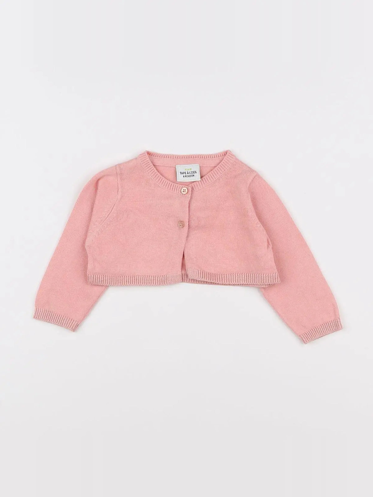 Tape à l'oeil - gilet rose - 6 mois